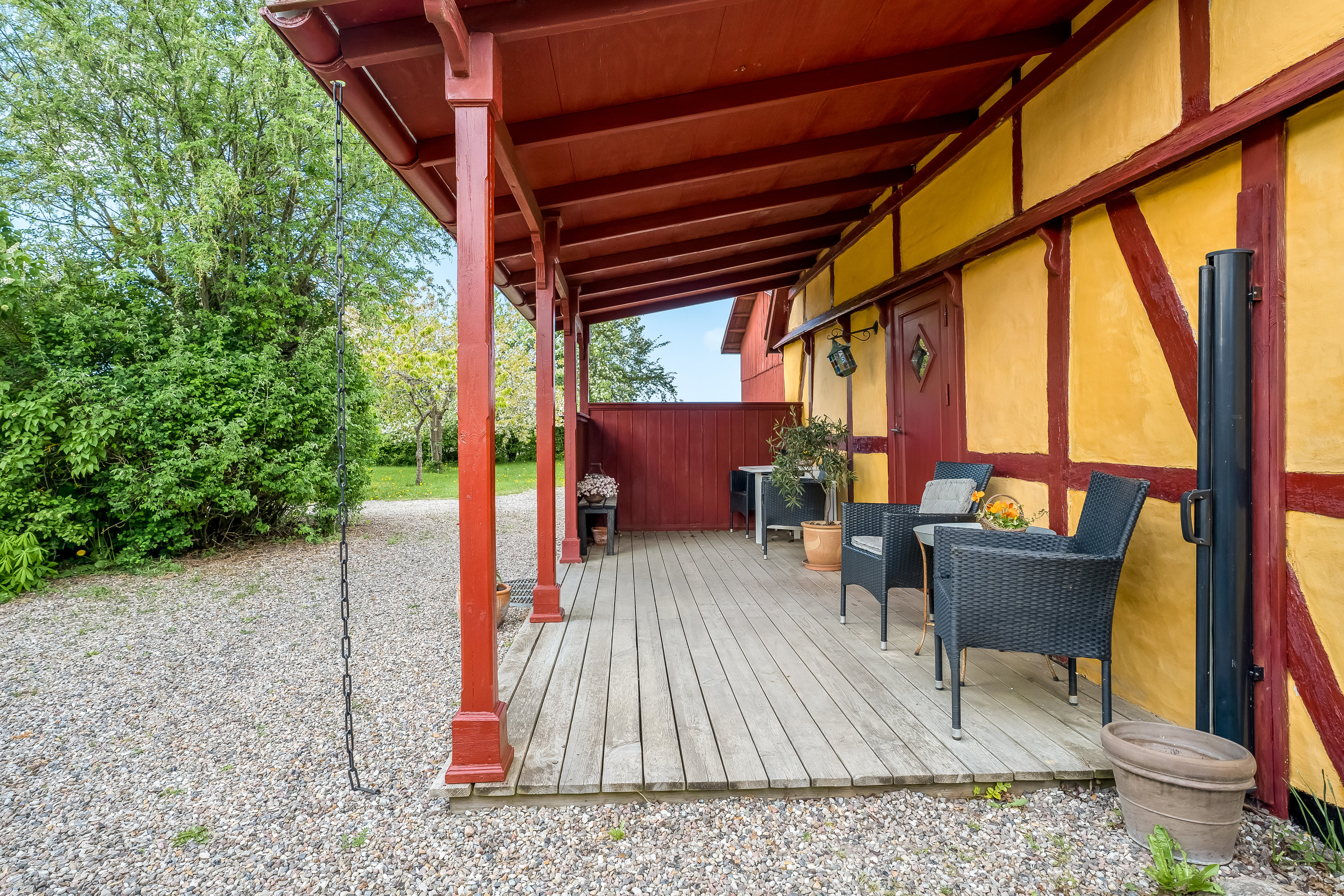 Fremhævet overdækket terrasse billede i fuldskærmstilstand. Billede af Bursøvej 11, Bursø, 4930 Maribo
