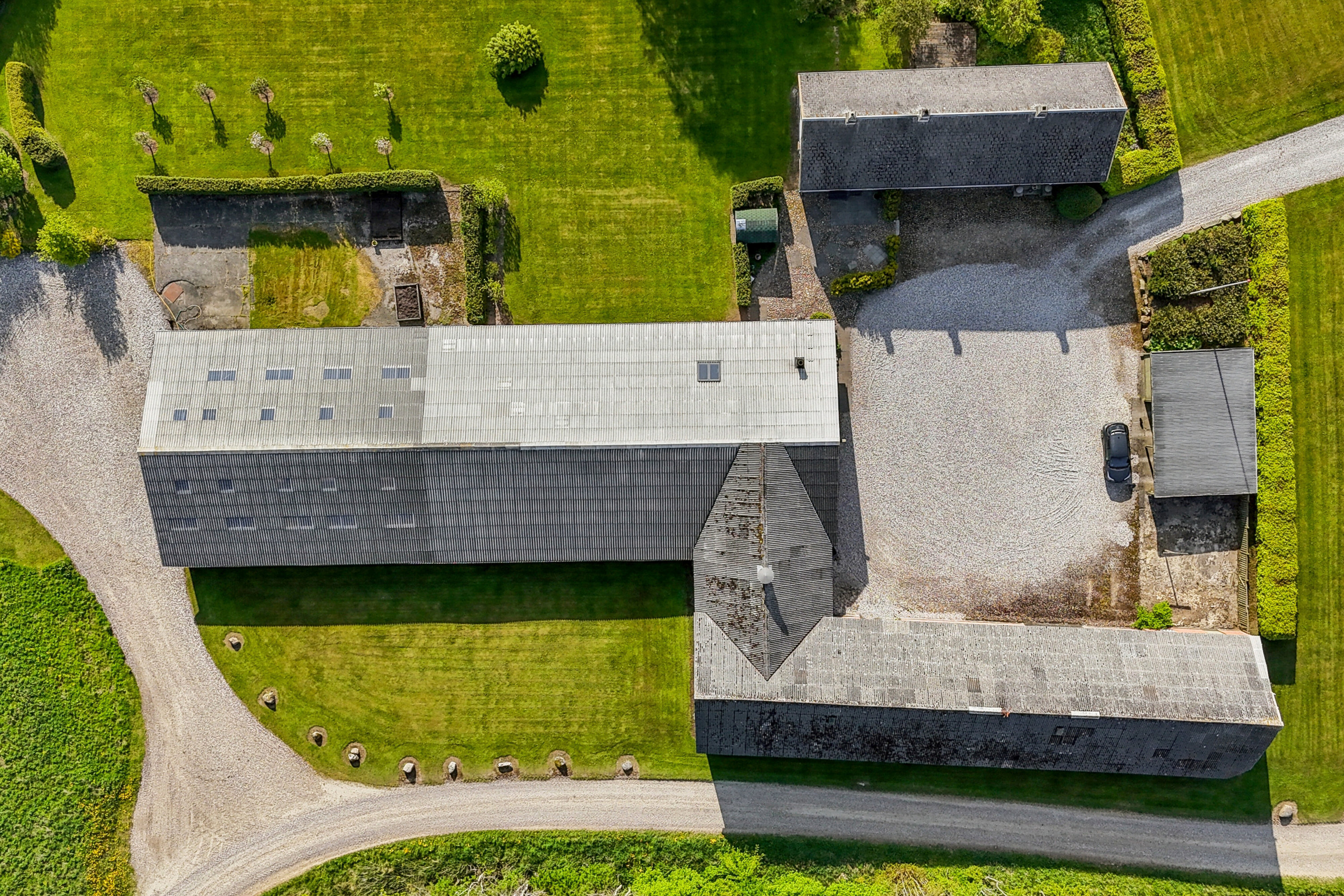 Fremhævet luftfoto billede i fuldskærmstilstand. Billede af Haugevej 18, Skovhus, 8620 Kjellerup