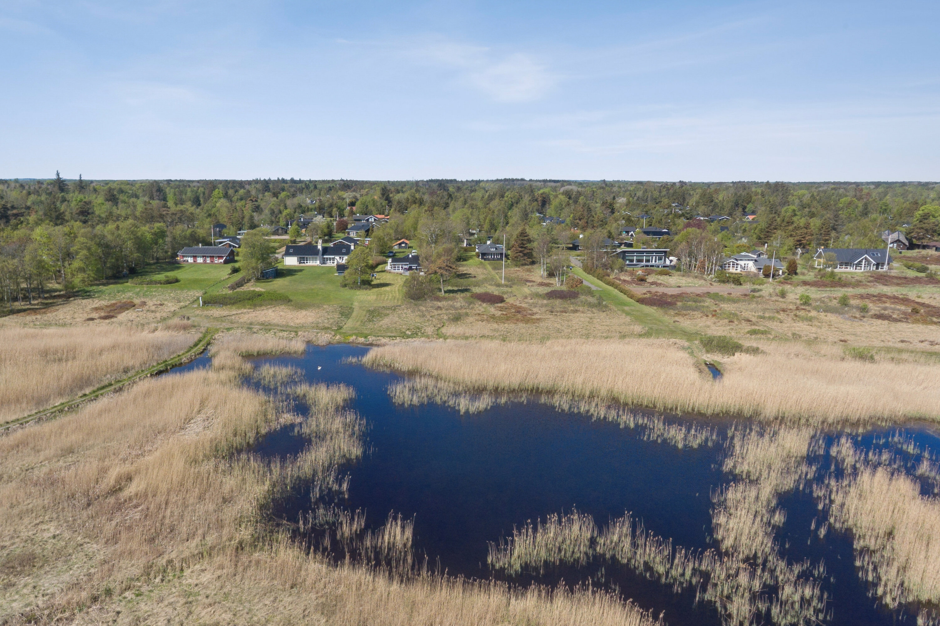 Fremhævet luftfoto billede i fuldskærmstilstand. Billede af Torndrupstrand 26B, 9370 Hals