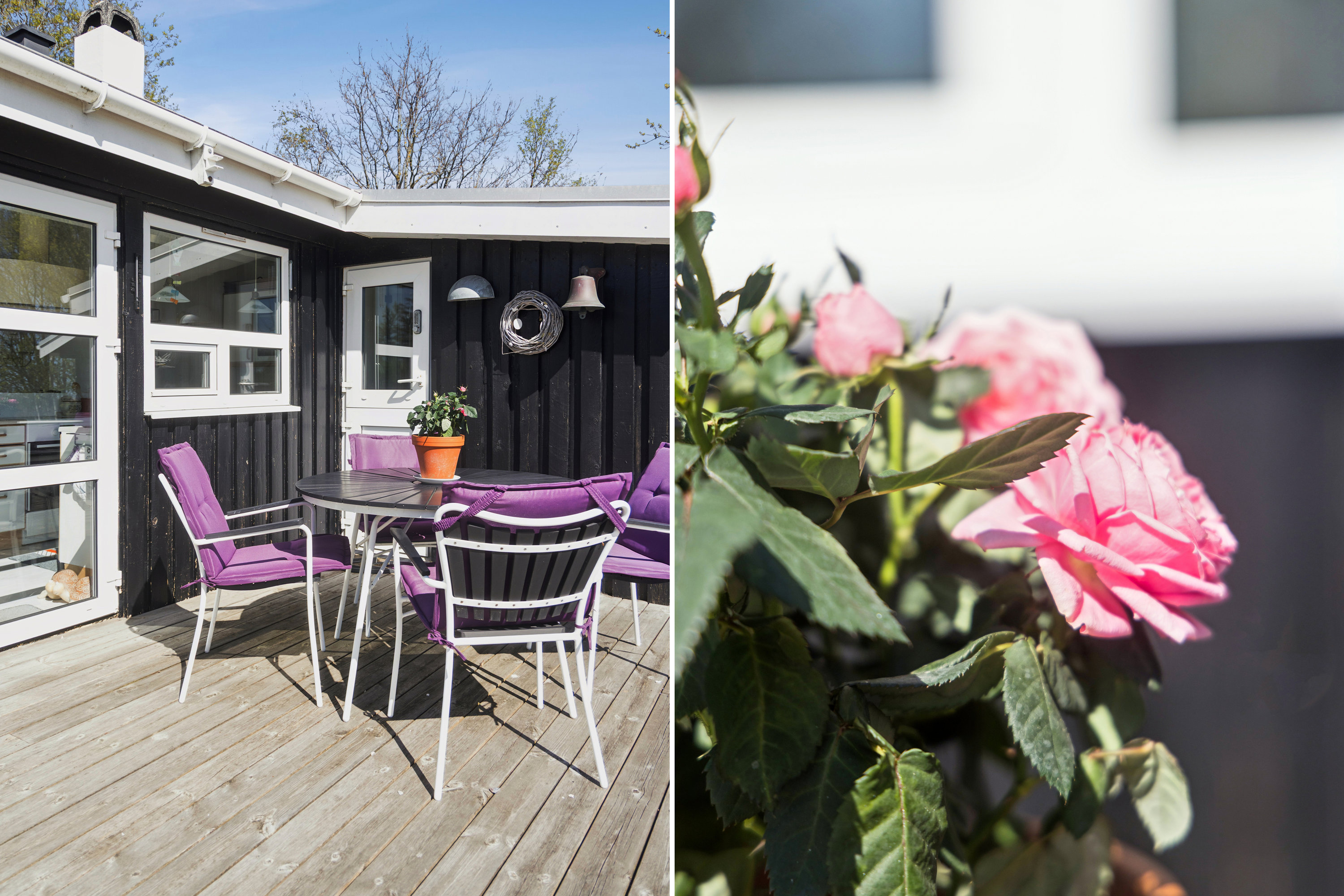 Fremhævet terrasse billede i fuldskærmstilstand. Billede af Torndrupstrand 26B, 9370 Hals
