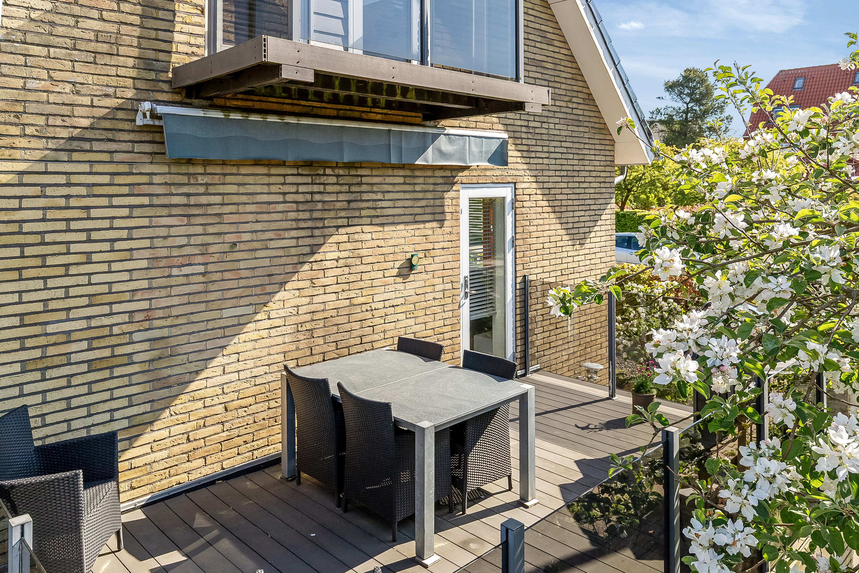 Fremhævet terrasse billede i fuldskærmstilstand. Billede af Fjeldvigs Alle 1, Mølholm, 7100 Vejle
