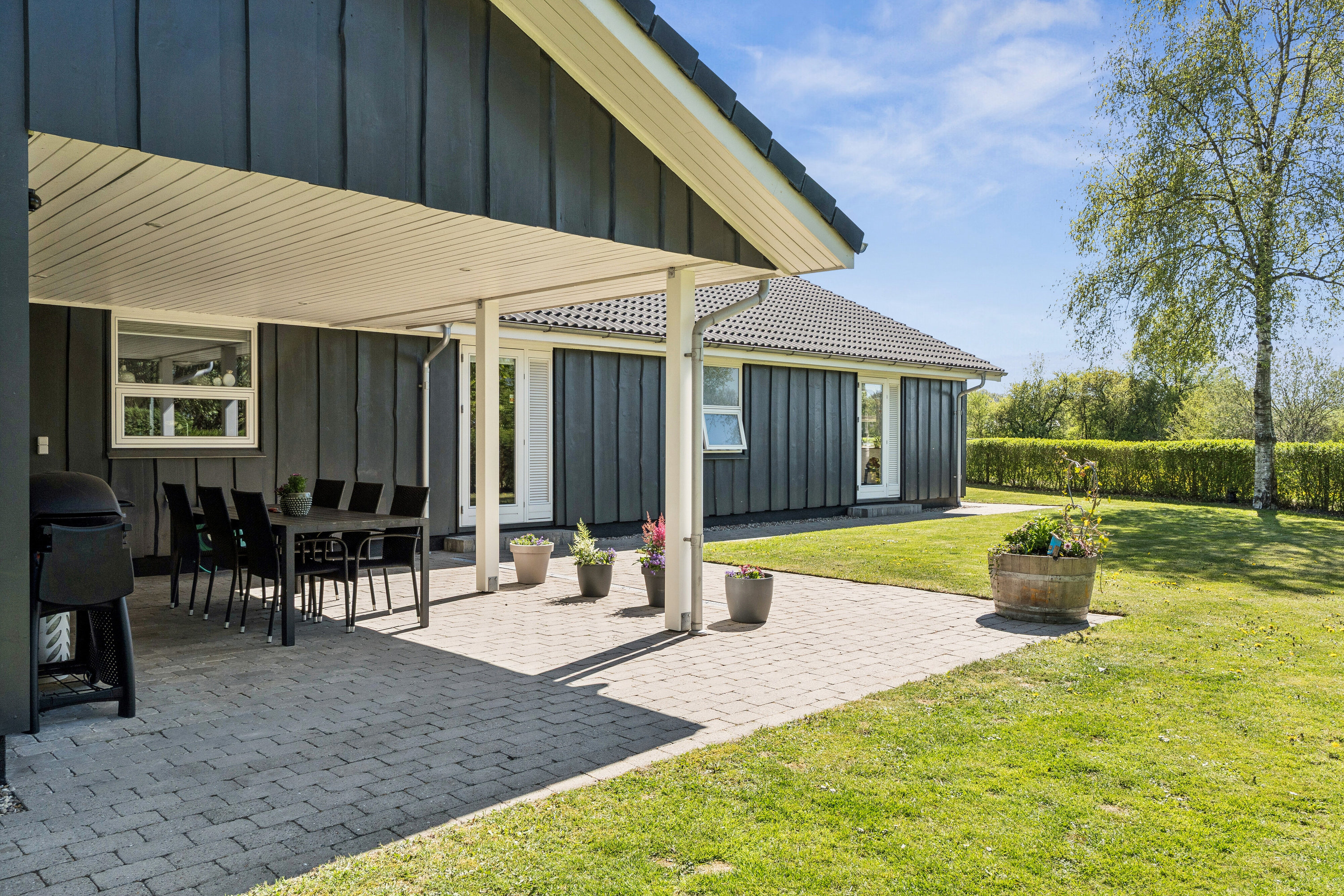 Fremhævet terrasse billede i fuldskærmstilstand. Billede af Nørvang 3, Frøslev, 6330 Padborg