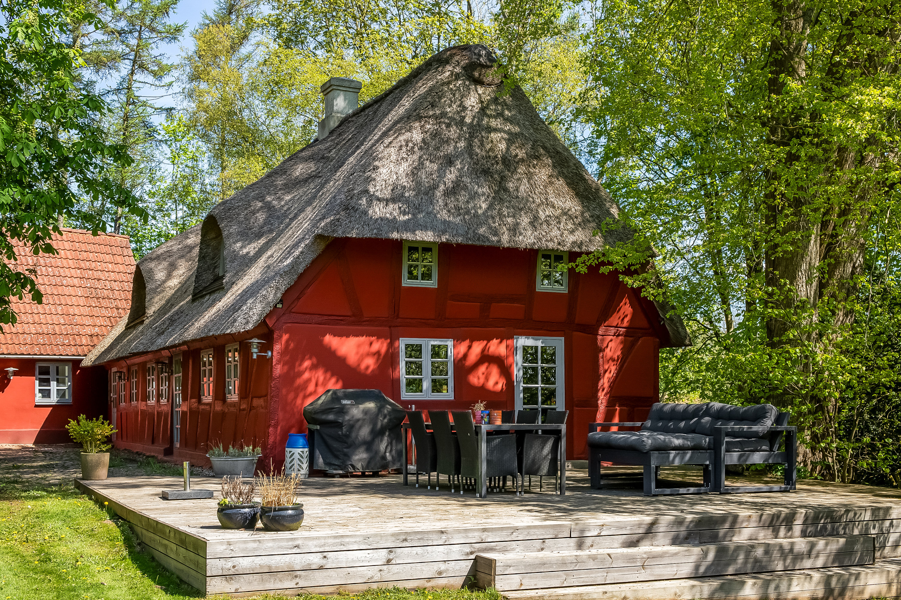 Fremhævet terrasse billede i fuldskærmstilstand. Billede af Brakker Stationsvej 15, Brakker, 6040 Egtved