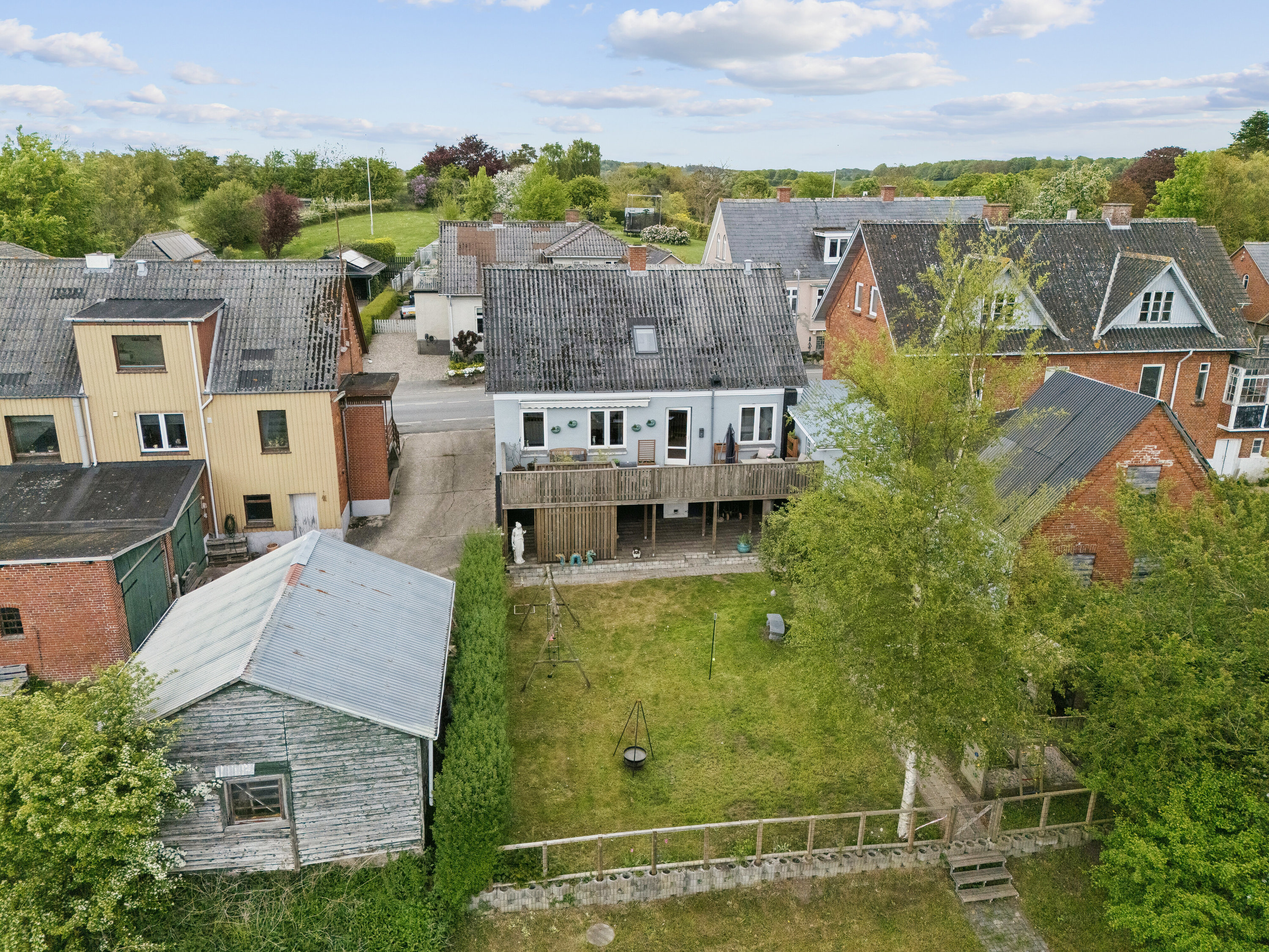 Fremhævet set fra haven billede i fuldskærmstilstand. Billede af Højrupvej 31, Højrup, 5750 Ringe