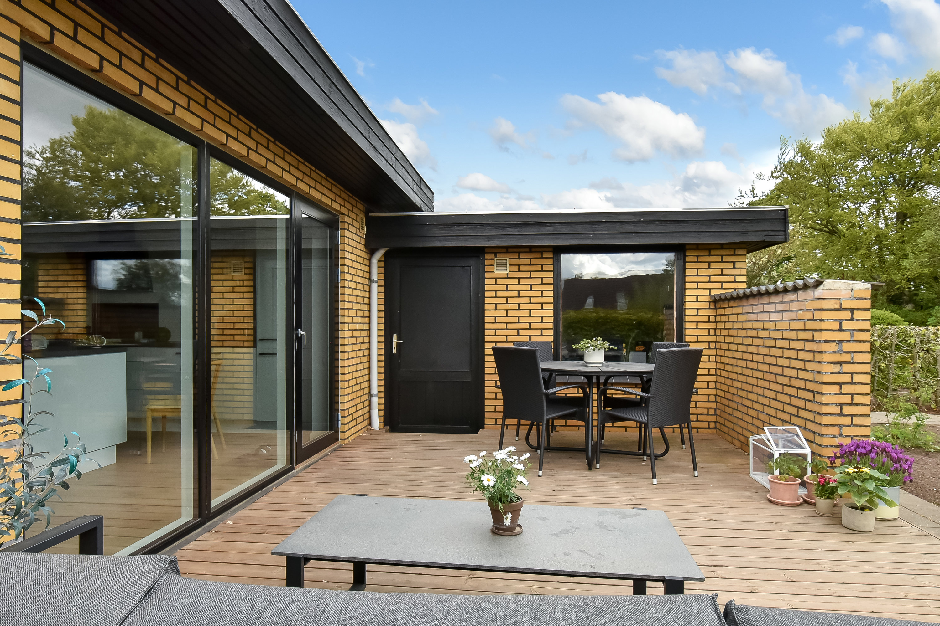 Fremhævet terrasse billede i fuldskærmstilstand. Billede af Baunevej 6, Tjørring, 7400 Herning