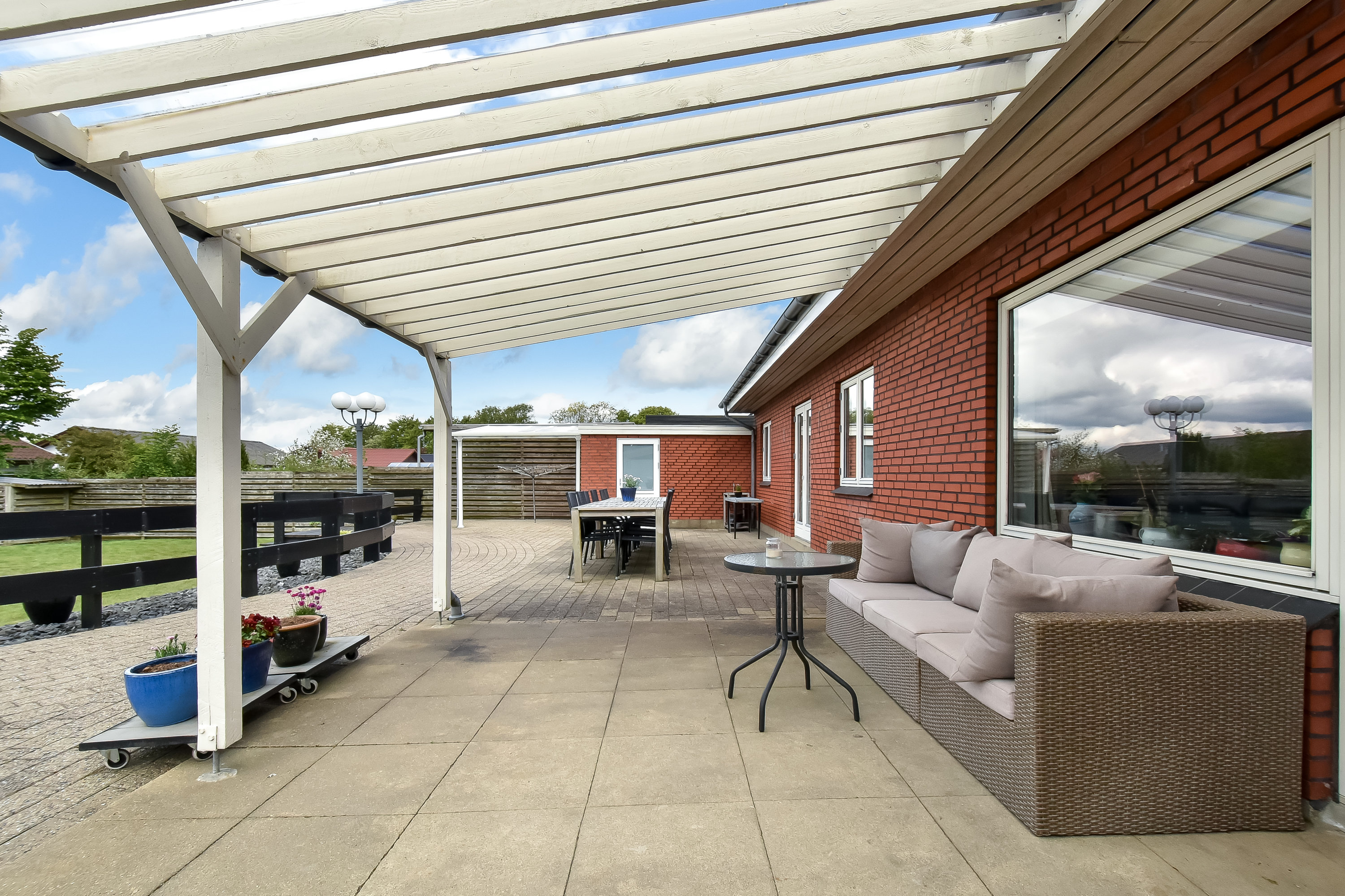 Fremhævet overdækket terrasse billede i fuldskærmstilstand. Billede af Bytoften 95, Tjørring, 7400 Herning