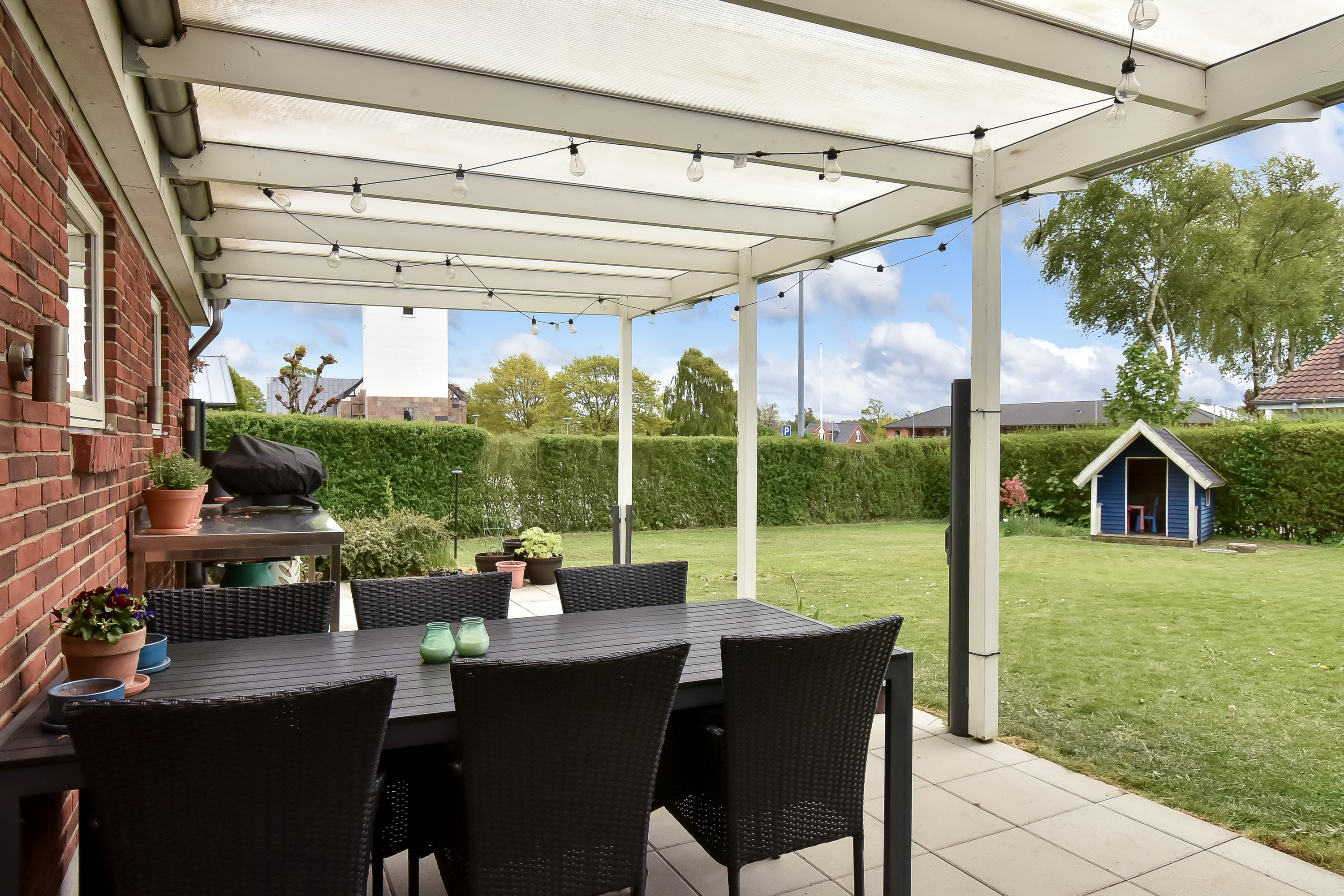 Fremhævet overdækket terrasse billede i fuldskærmstilstand. Billede af Toftbjerg 27, Snejbjerg, 7400 Herning