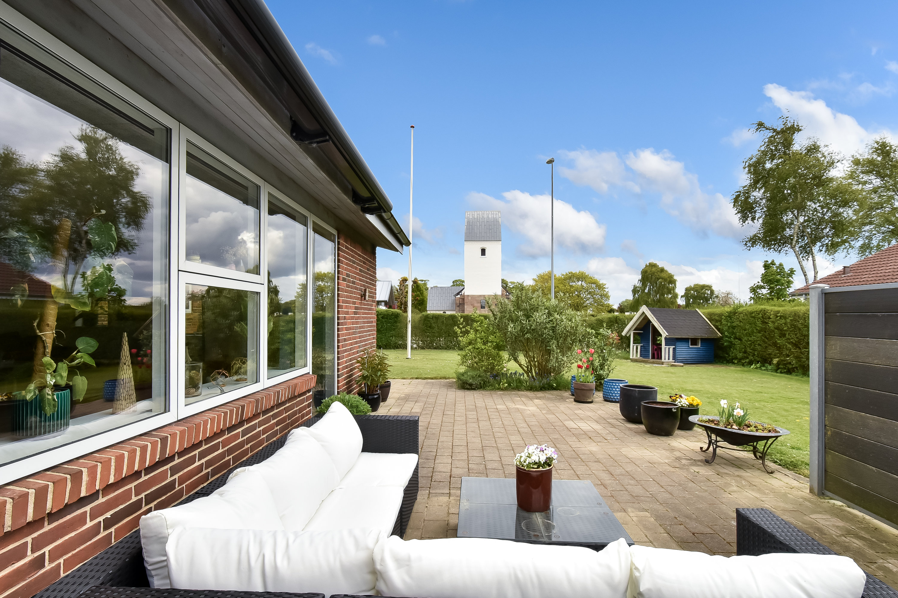 Fremhævet terrasse billede i fuldskærmstilstand. Billede af Toftbjerg 27, Snejbjerg, 7400 Herning