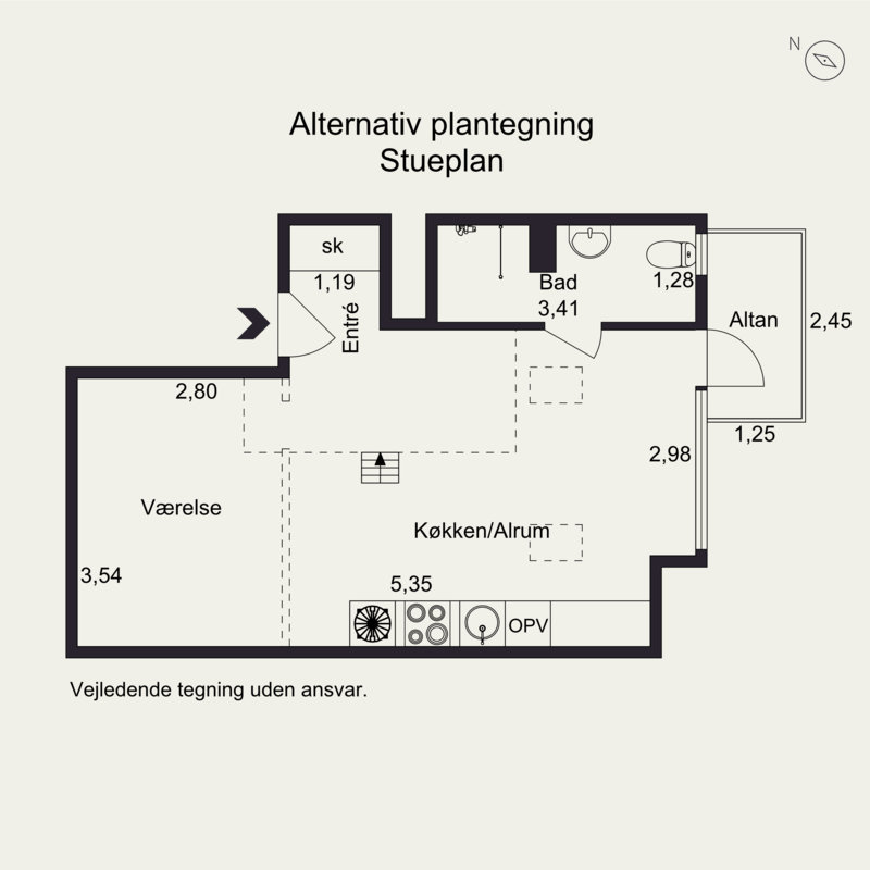 Plantegninger billede af Saltholmsgade 25, 3., 8000 Aarhus C