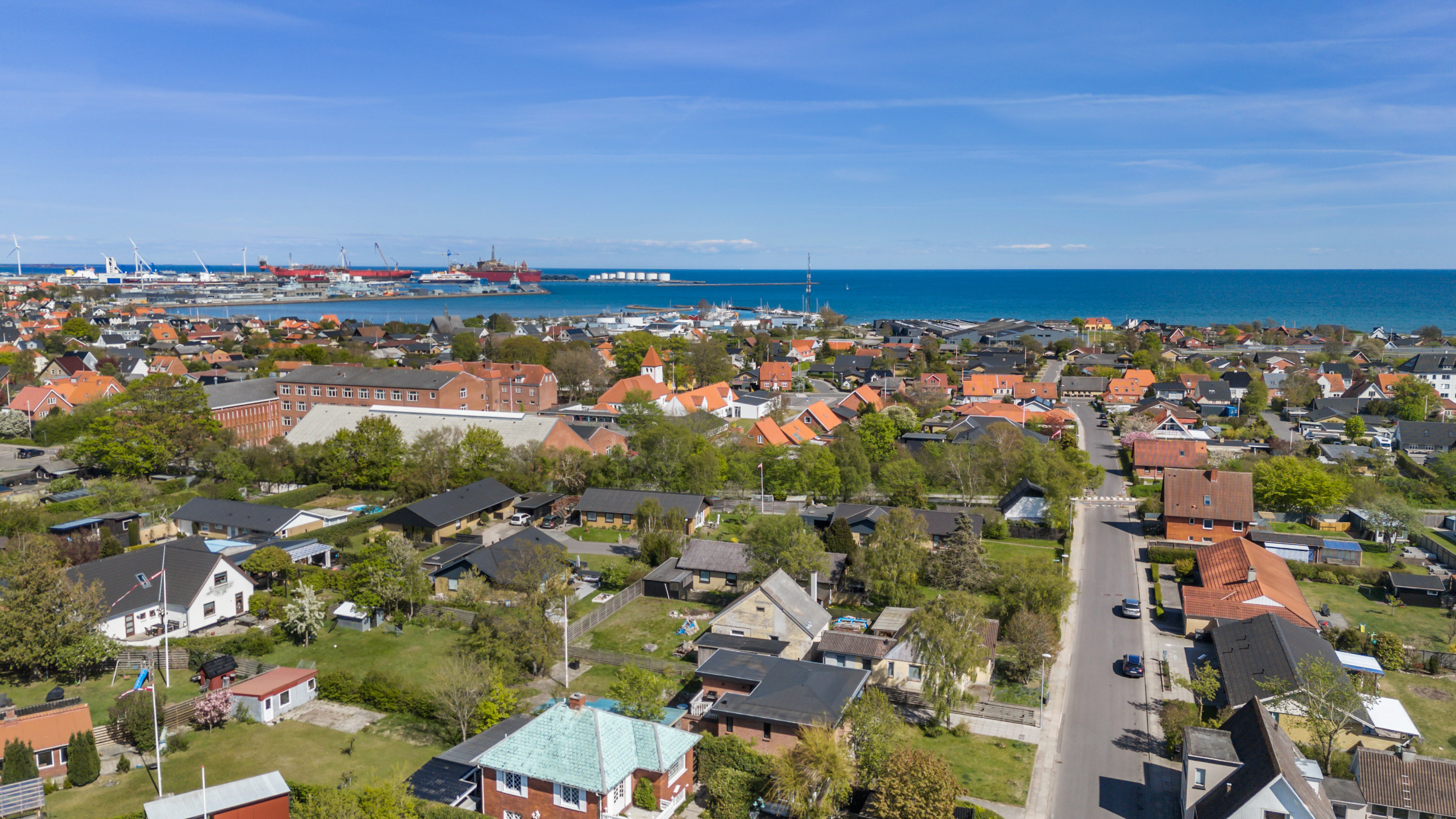 Fremhævet luftfoto billede i fuldskærmstilstand. Billede af Nylandsvej 26, 9900 Frederikshavn