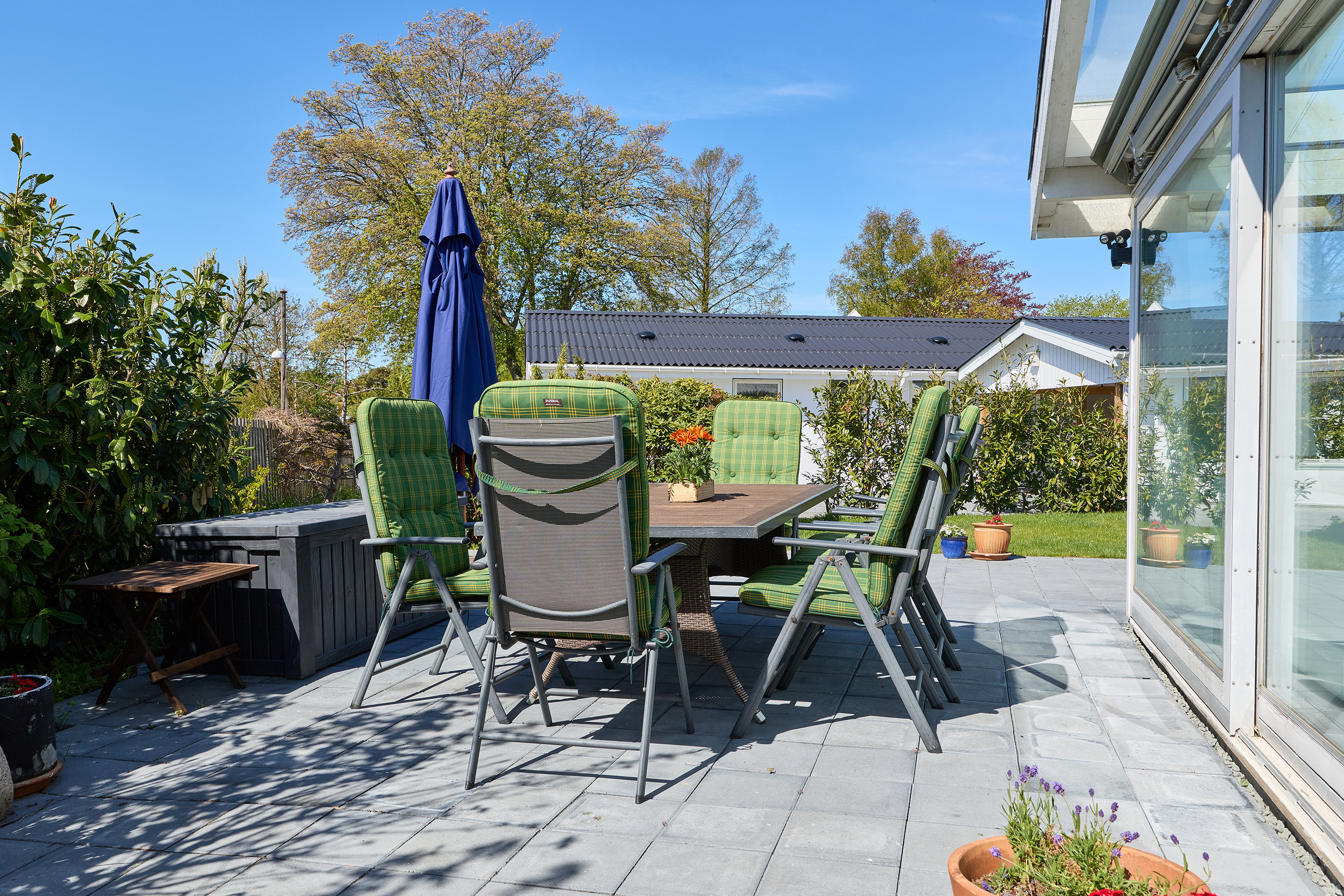 Fremhævet terrasse billede i fuldskærmstilstand. Billede af Boholmsvej 6C, 3250 Gilleleje