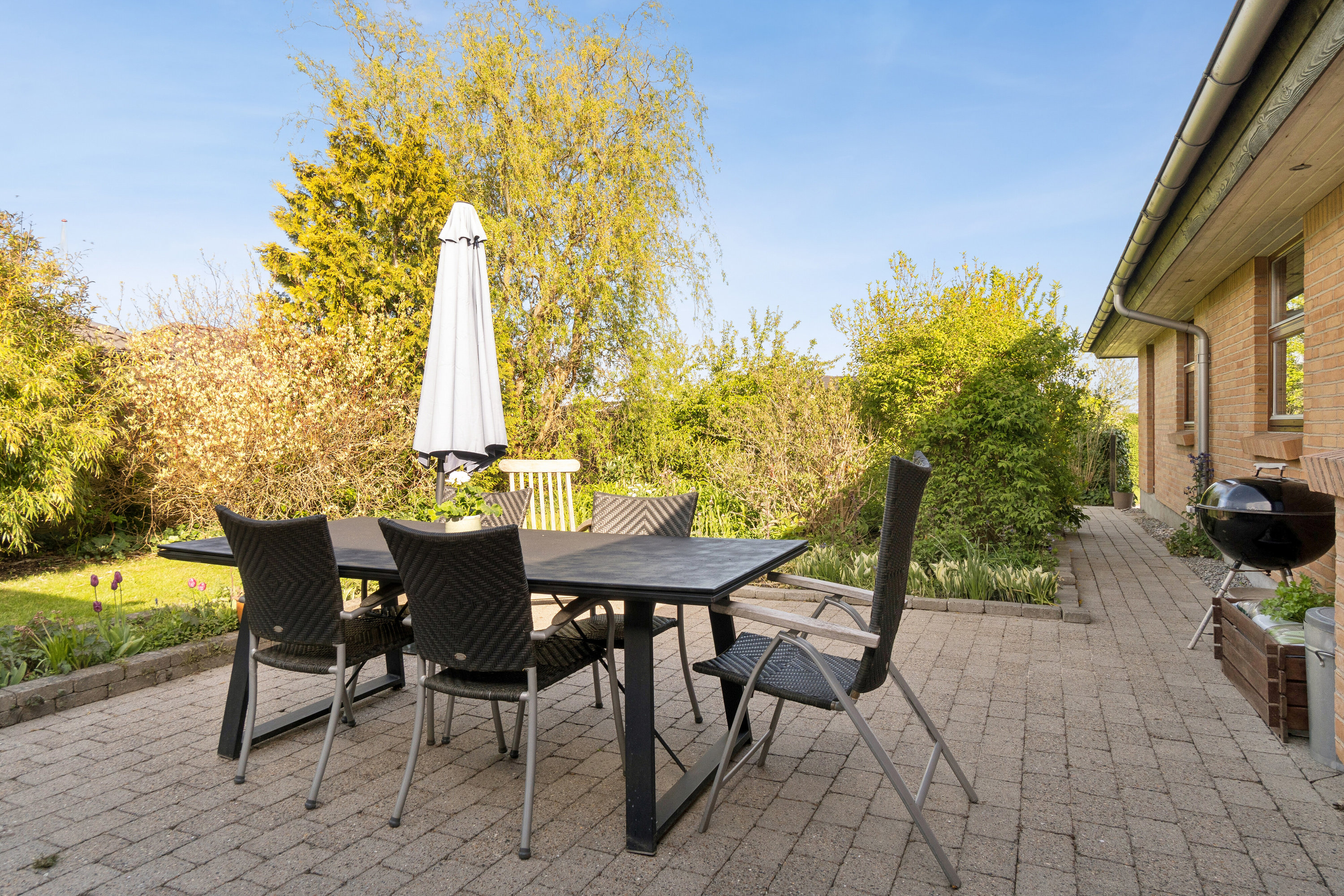 Fremhævet terrasse billede i fuldskærmstilstand. Billede af Hørretløkken 345, 8320 Mårslet