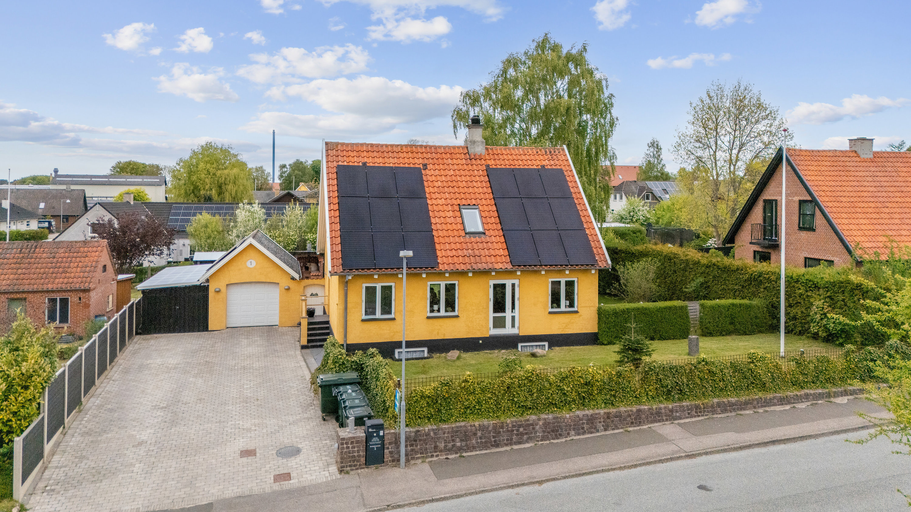 Fremhævet luftfoto billede i fuldskærmstilstand. Billede af Bakkekammen 1, 4560 Vig