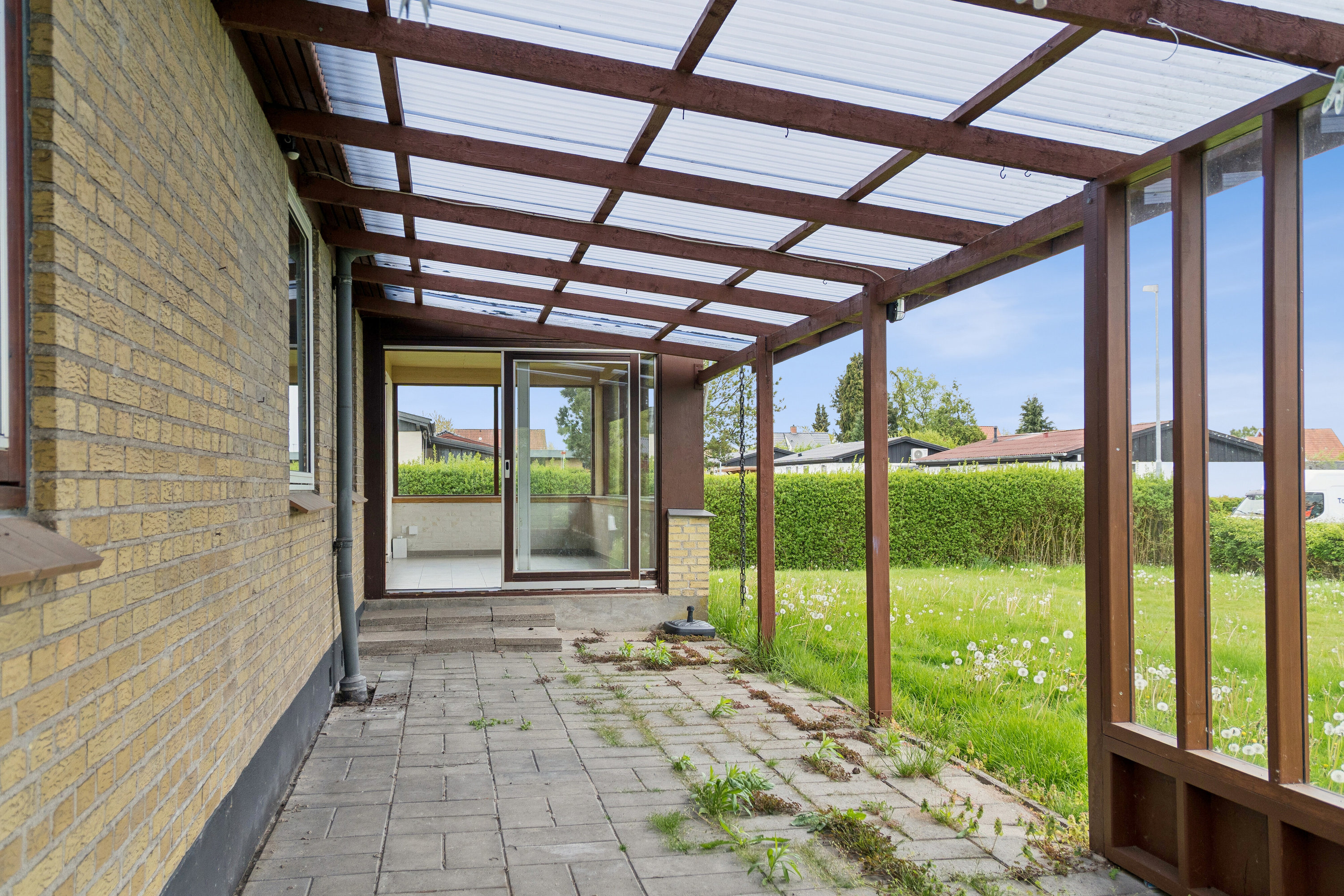 Fremhævet overdækket terrasse billede i fuldskærmstilstand. Billede af Drejøvej 13, 5700 Svendborg