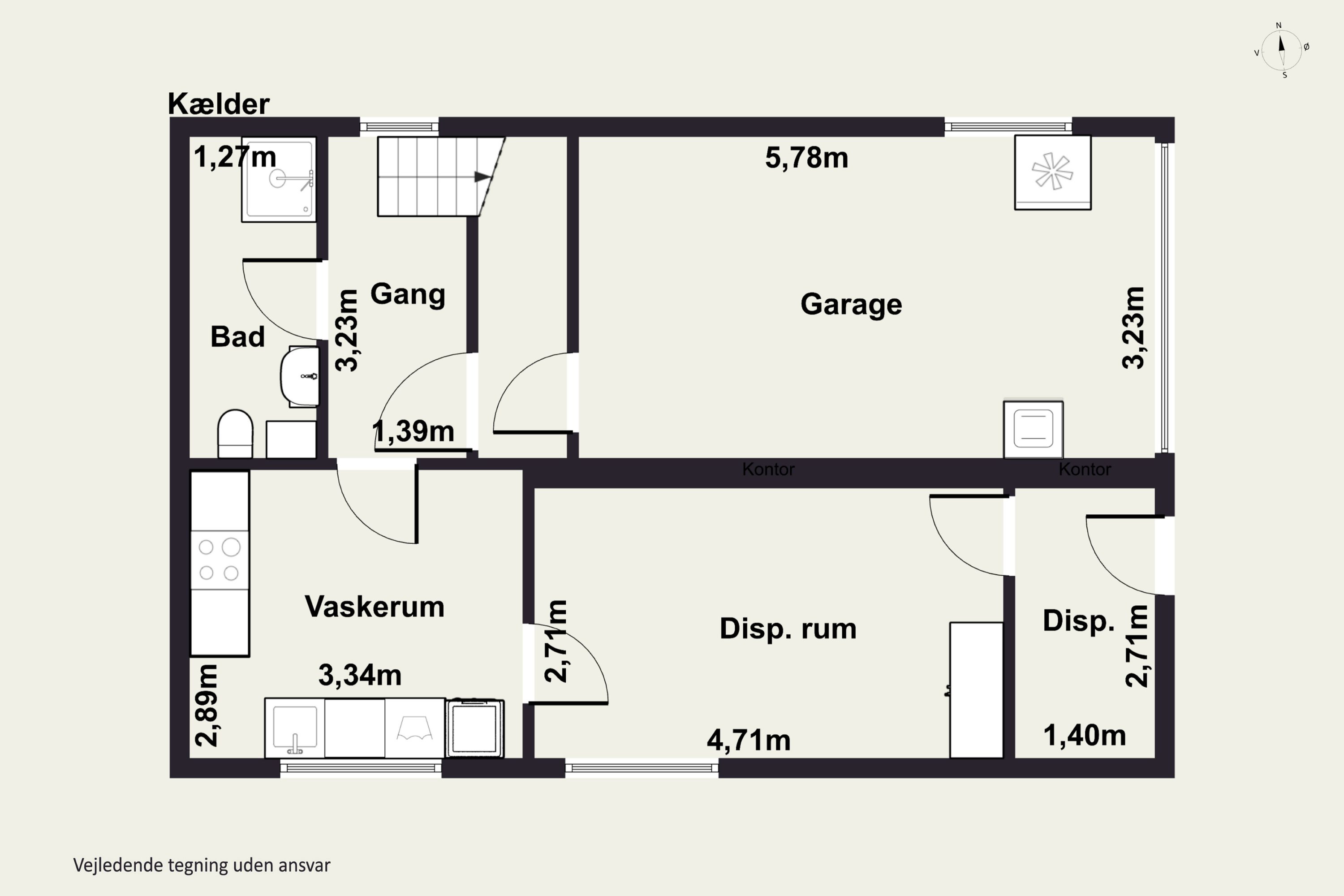 Plantegninger billede af Møllevej 9, 4070 Kirke Hyllinge