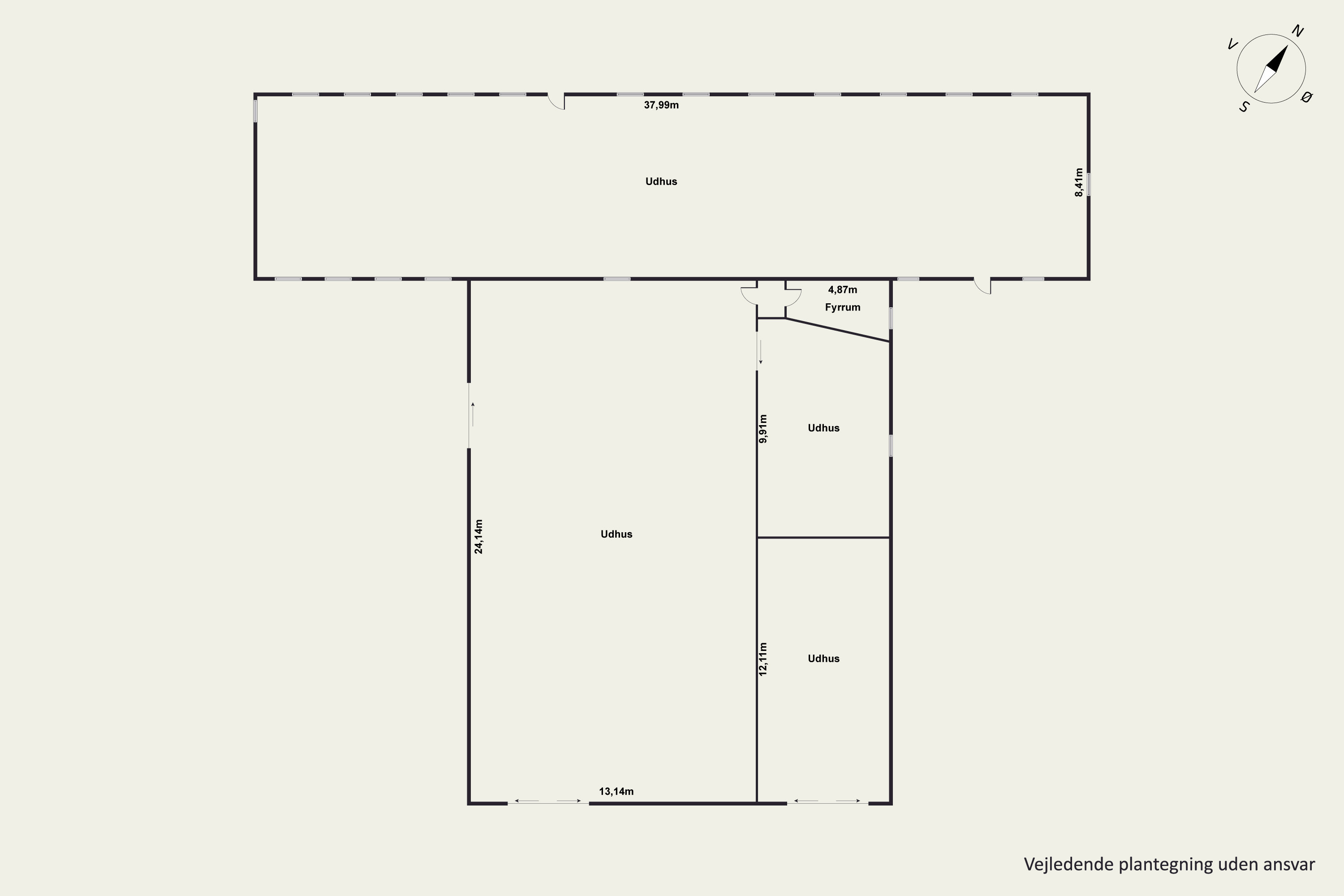Plantegninger billede af Nordkystvejen 43, Rygård Strand, 8961 Allingåbro