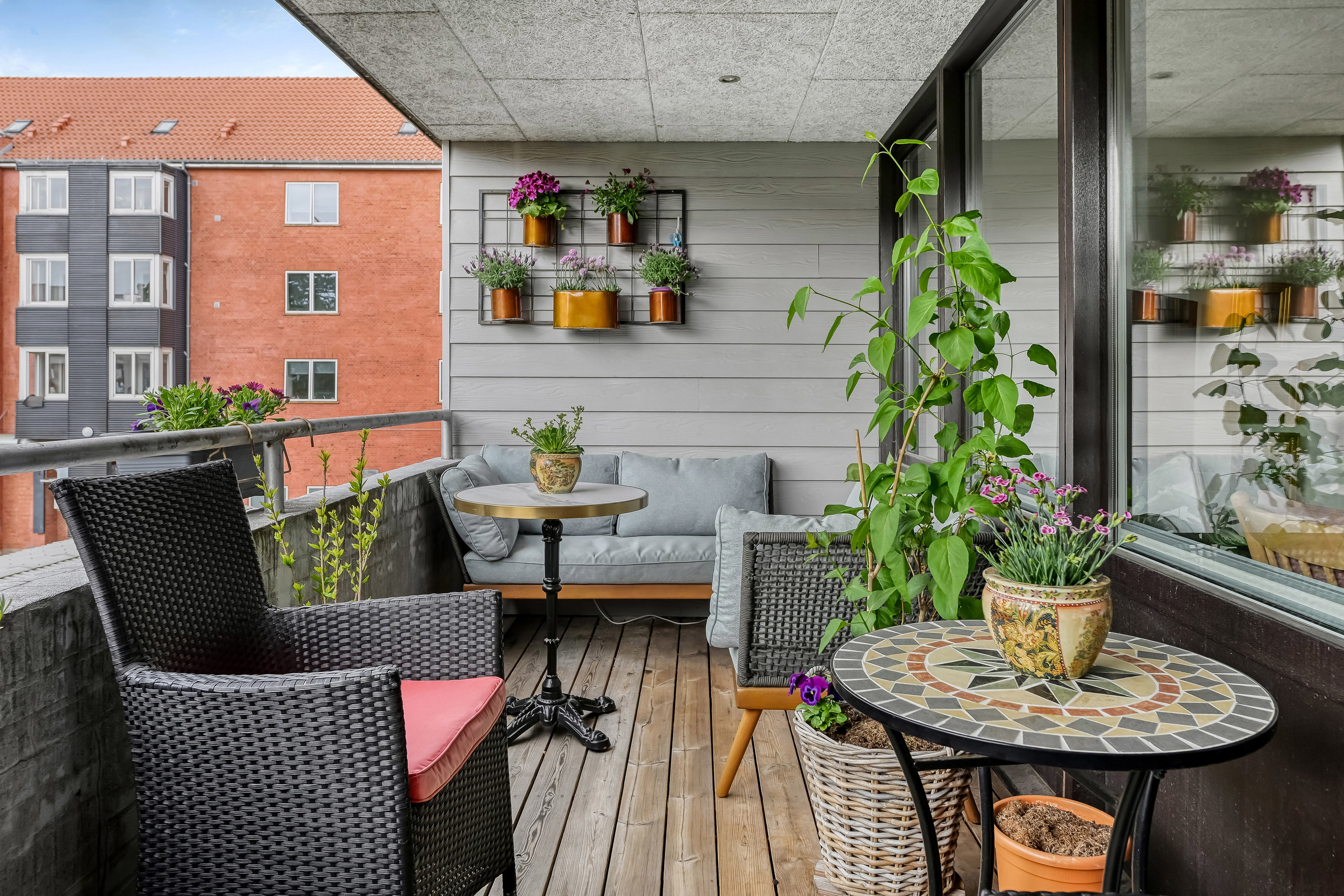Fremhævet terrasse billede i fuldskærmstilstand. Billede af Skjoldsgade 10, 1. th., 6700 Esbjerg
