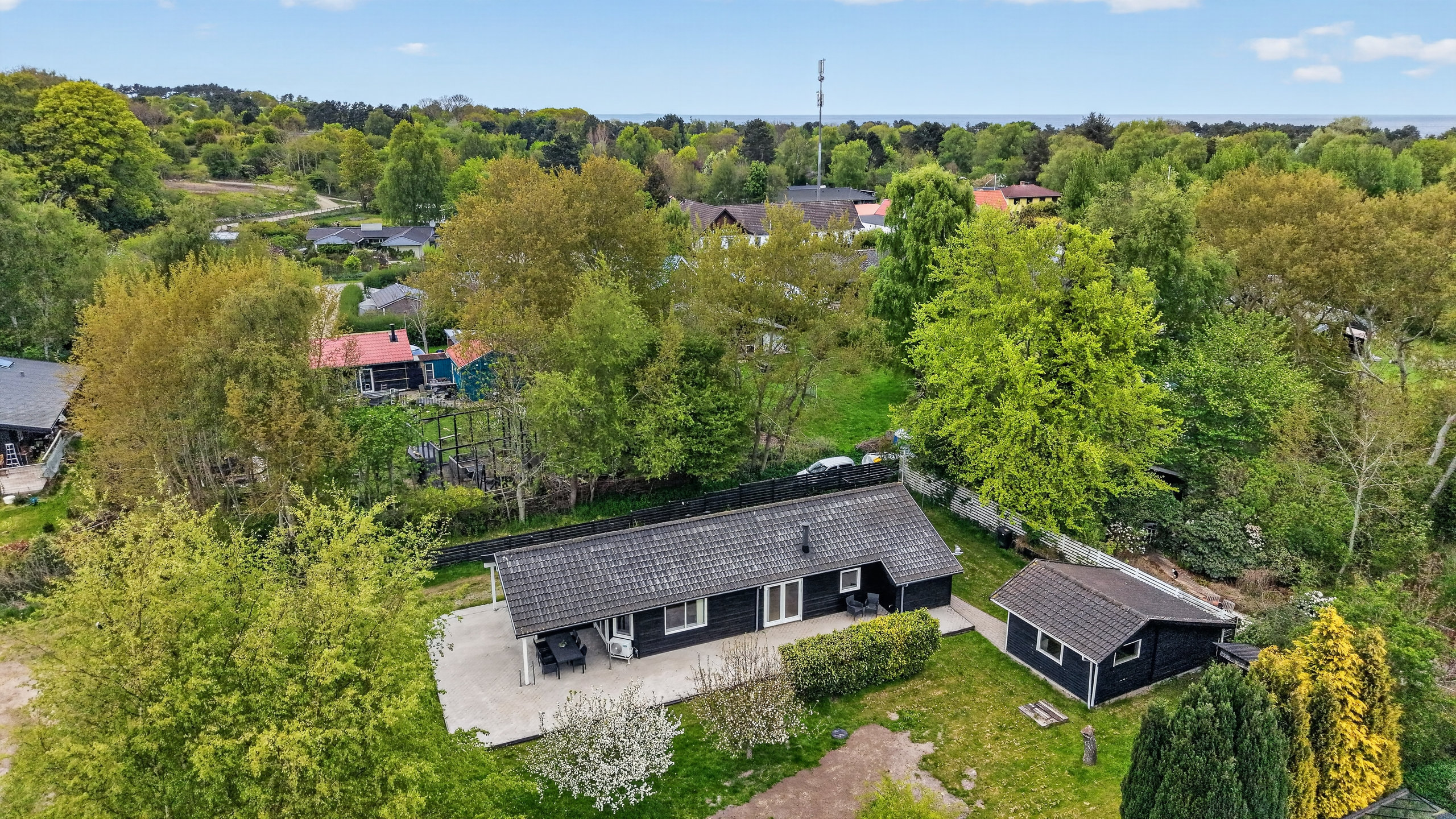 Fremhævet luftfoto billede i fuldskærmstilstand. Billede af Klintvej 131E, Klint, 4500 Nykøbing Sj