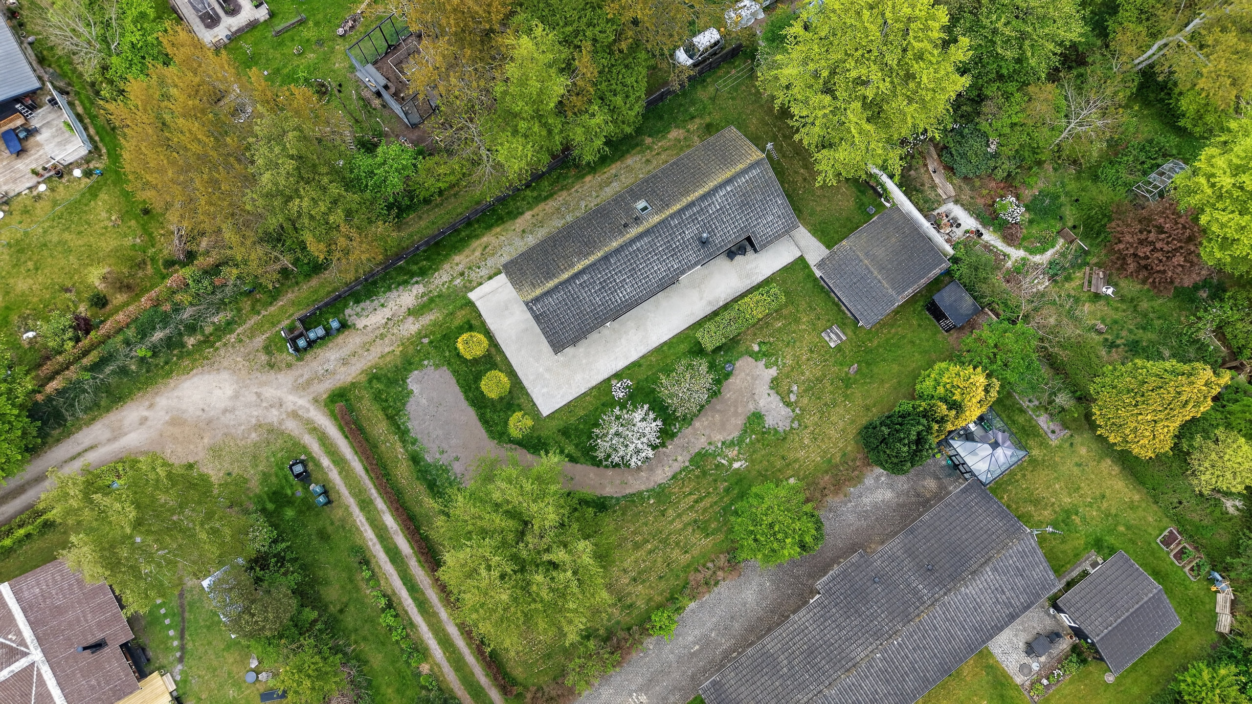 Fremhævet luftfoto billede i fuldskærmstilstand. Billede af Klintvej 131E, Klint, 4500 Nykøbing Sj