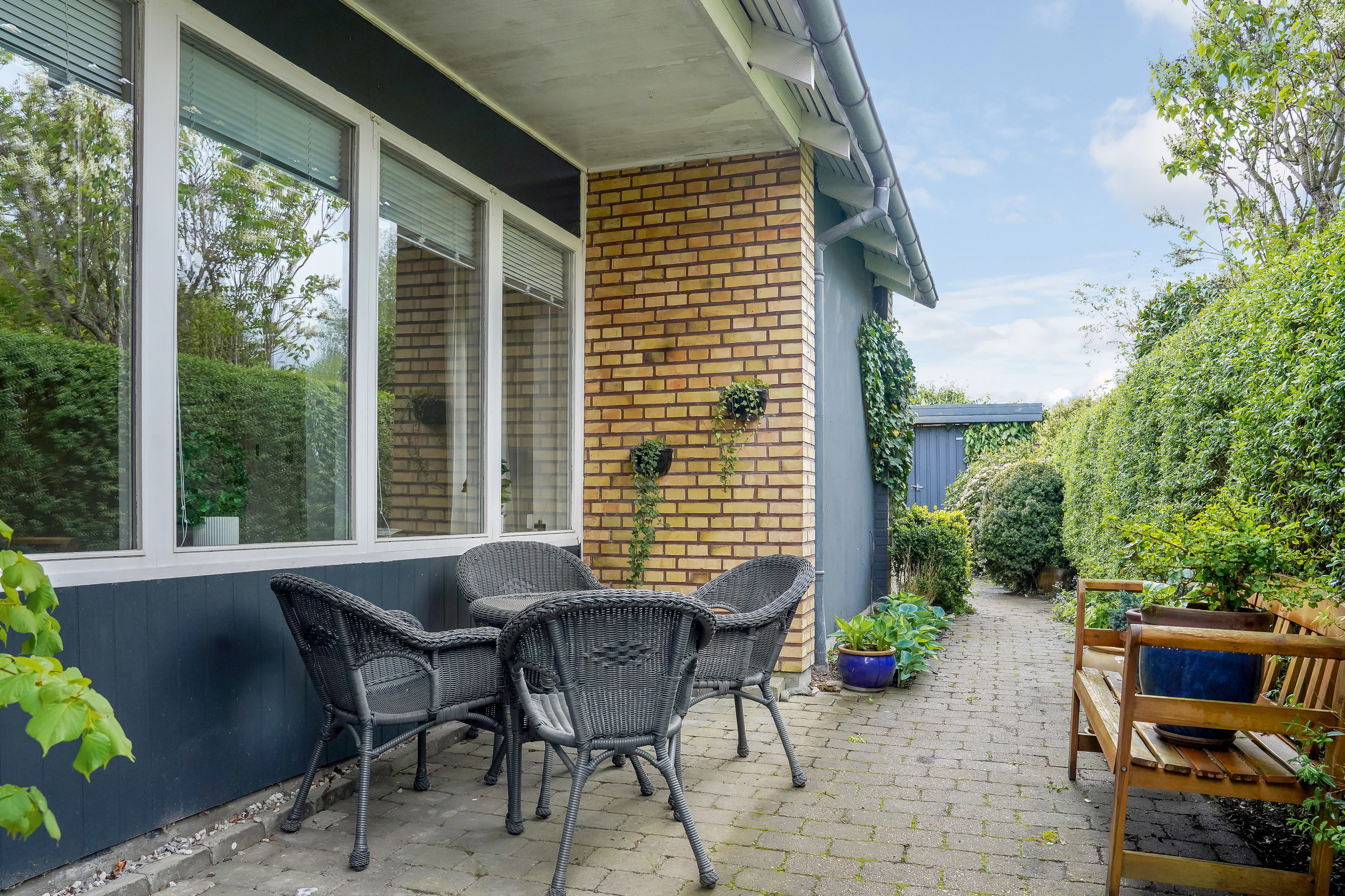 Fremhævet terrasse billede i fuldskærmstilstand. Billede af Behrendtsvej 16, 5500 Middelfart