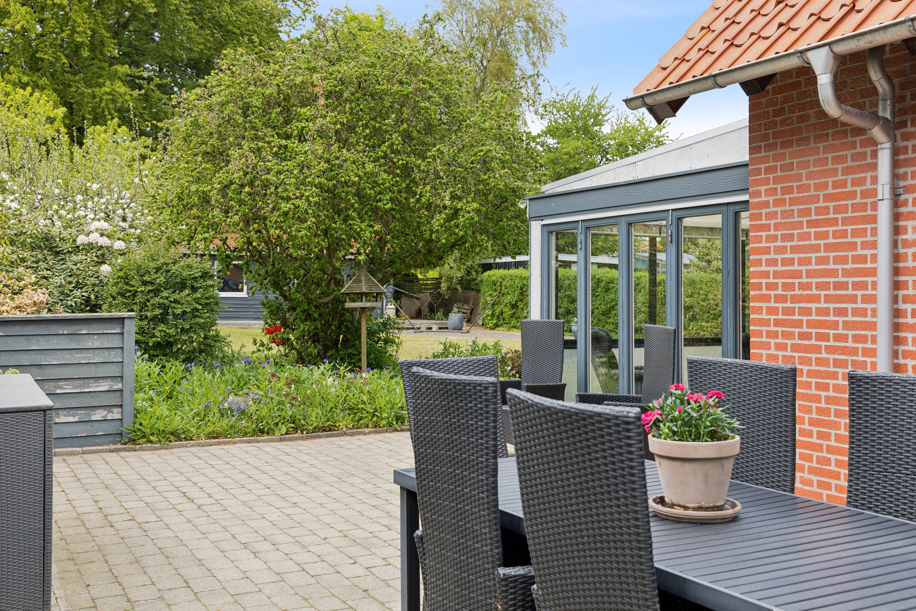 Fremhævet terrasse billede i fuldskærmstilstand. Billede af Lundkjærvej 10, 7900 Nykøbing M