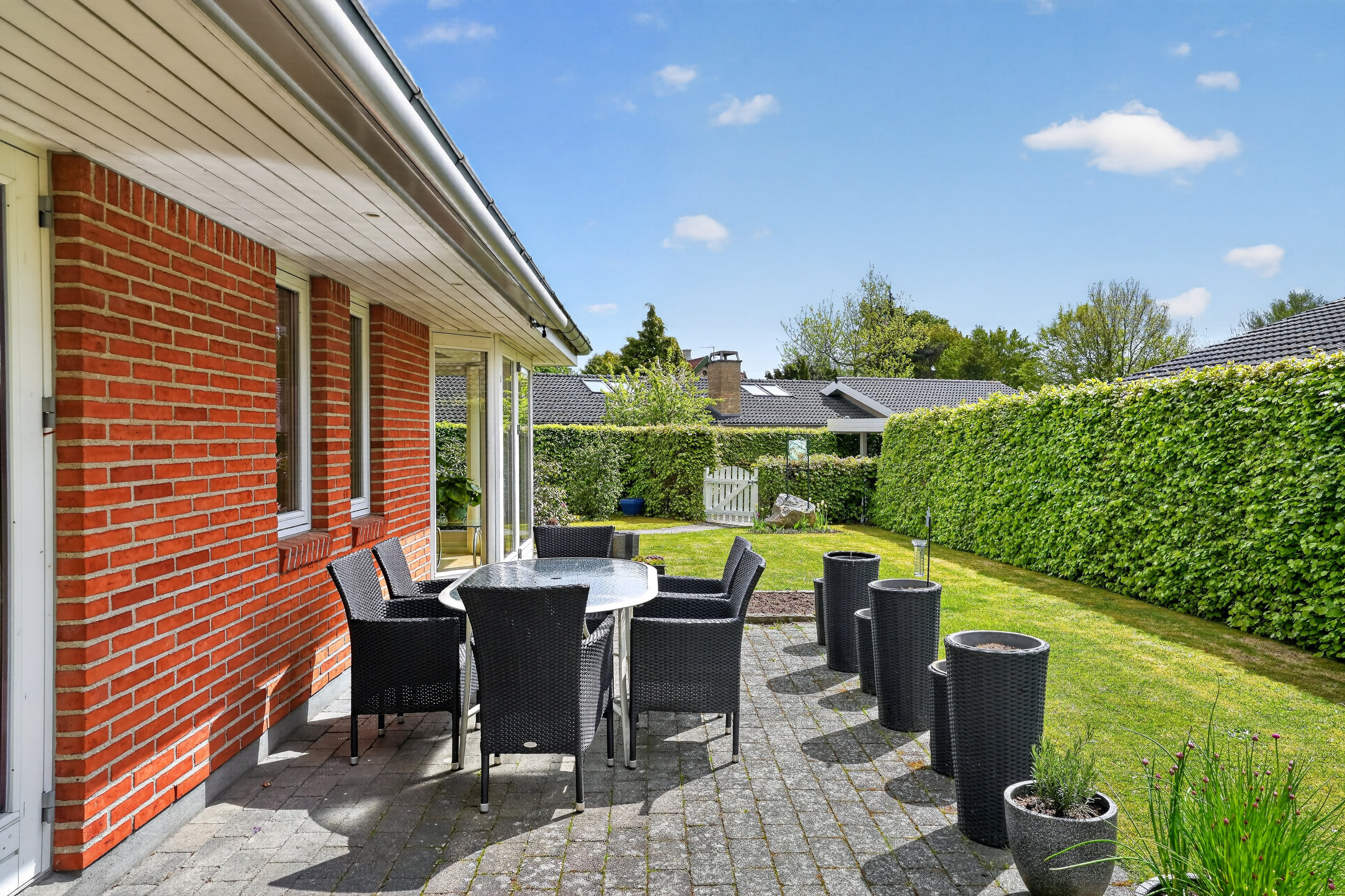 Fremhævet terrasse billede i fuldskærmstilstand. Billede af Gl Mejerivej 24, 3050 Humlebæk