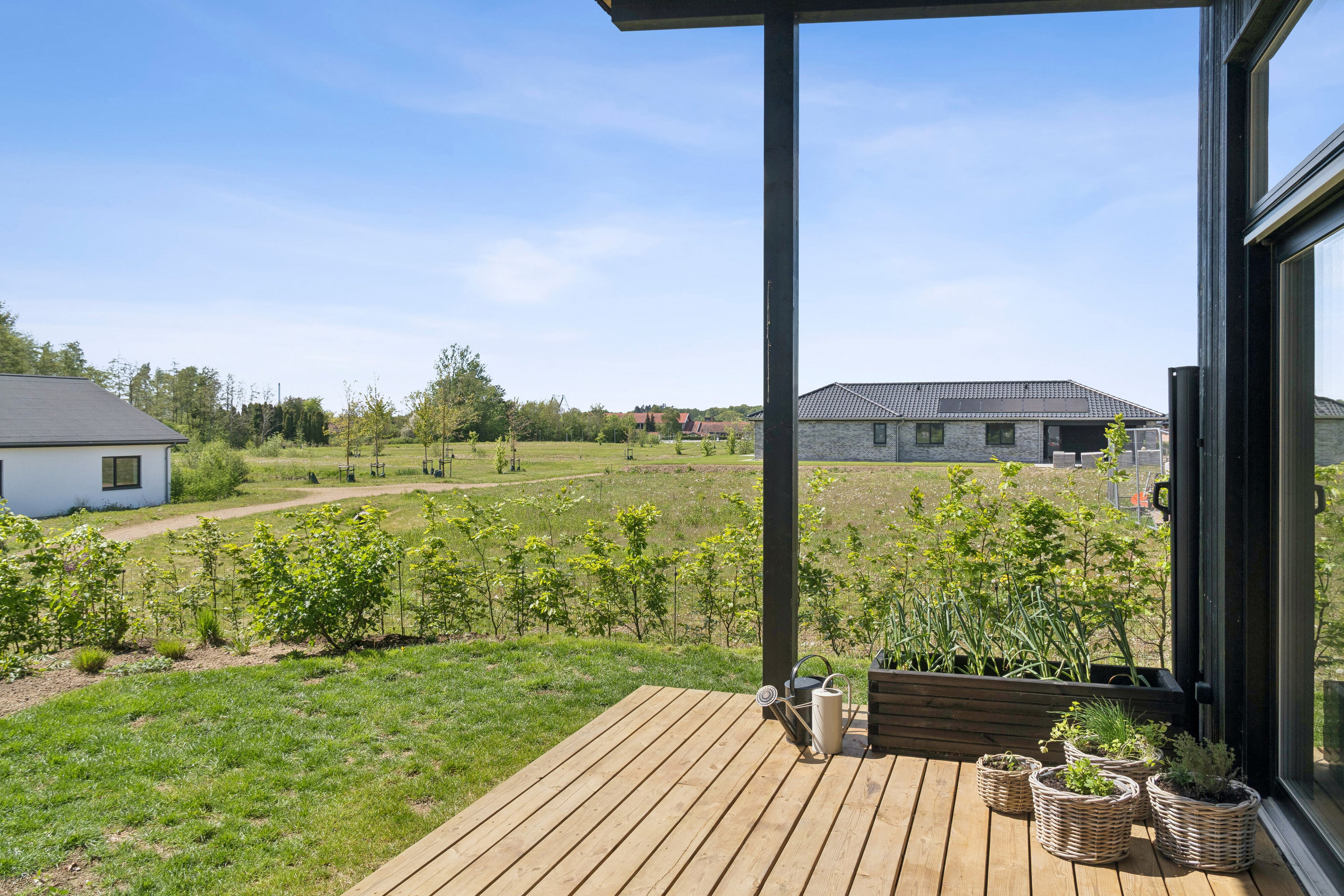 Fremhævet overdækket terrasse billede i fuldskærmstilstand. Billede af Ollebjergs Kvarter 424, 4700 Næstved