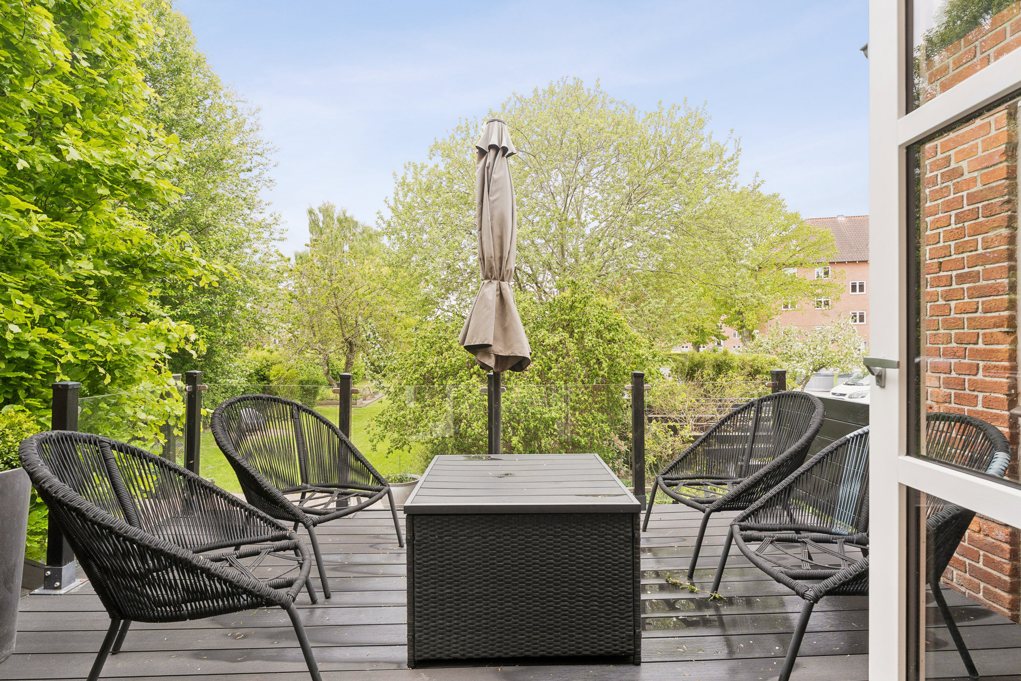 Fremhævet terrasse billede i fuldskærmstilstand. Billede af Gl. Hobrovej 23, 8920 Randers NV