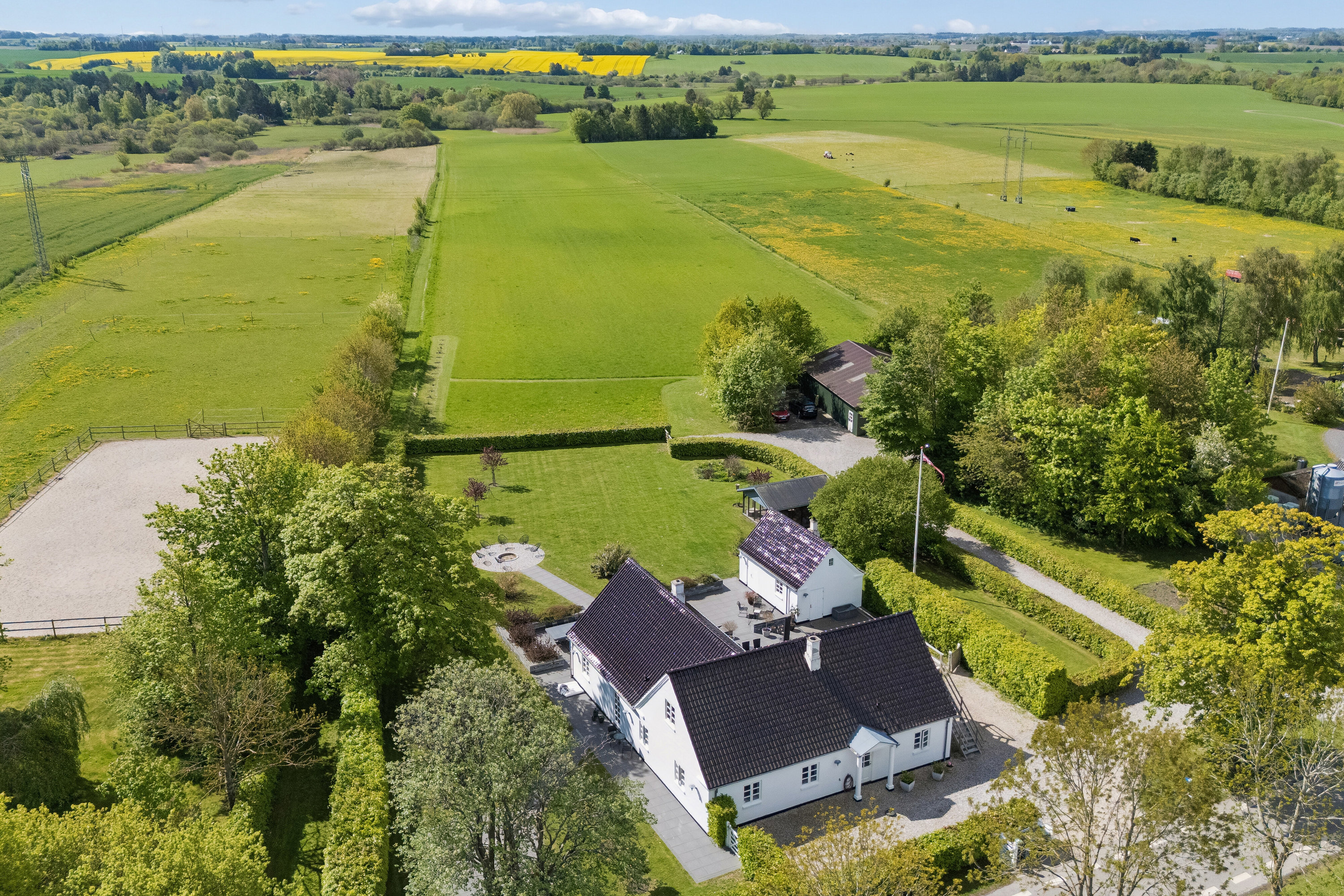 Fremhævet luftfoto billede i fuldskærmstilstand. Billede af Kildevangsvej 10, Gøderup, 4000 Roskilde