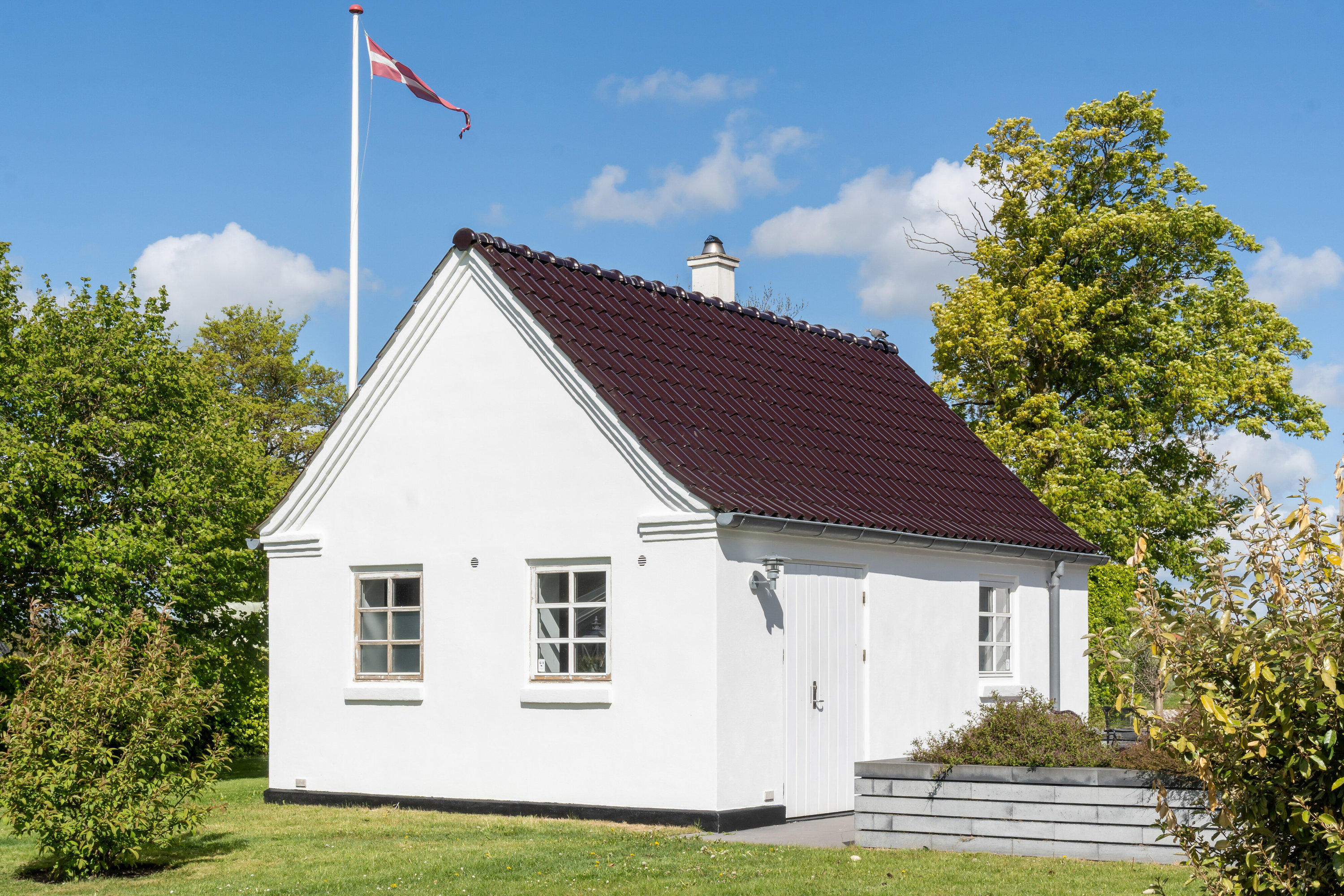 Fremhævet set fra haven billede i fuldskærmstilstand. Billede af Kildevangsvej 10, Gøderup, 4000 Roskilde