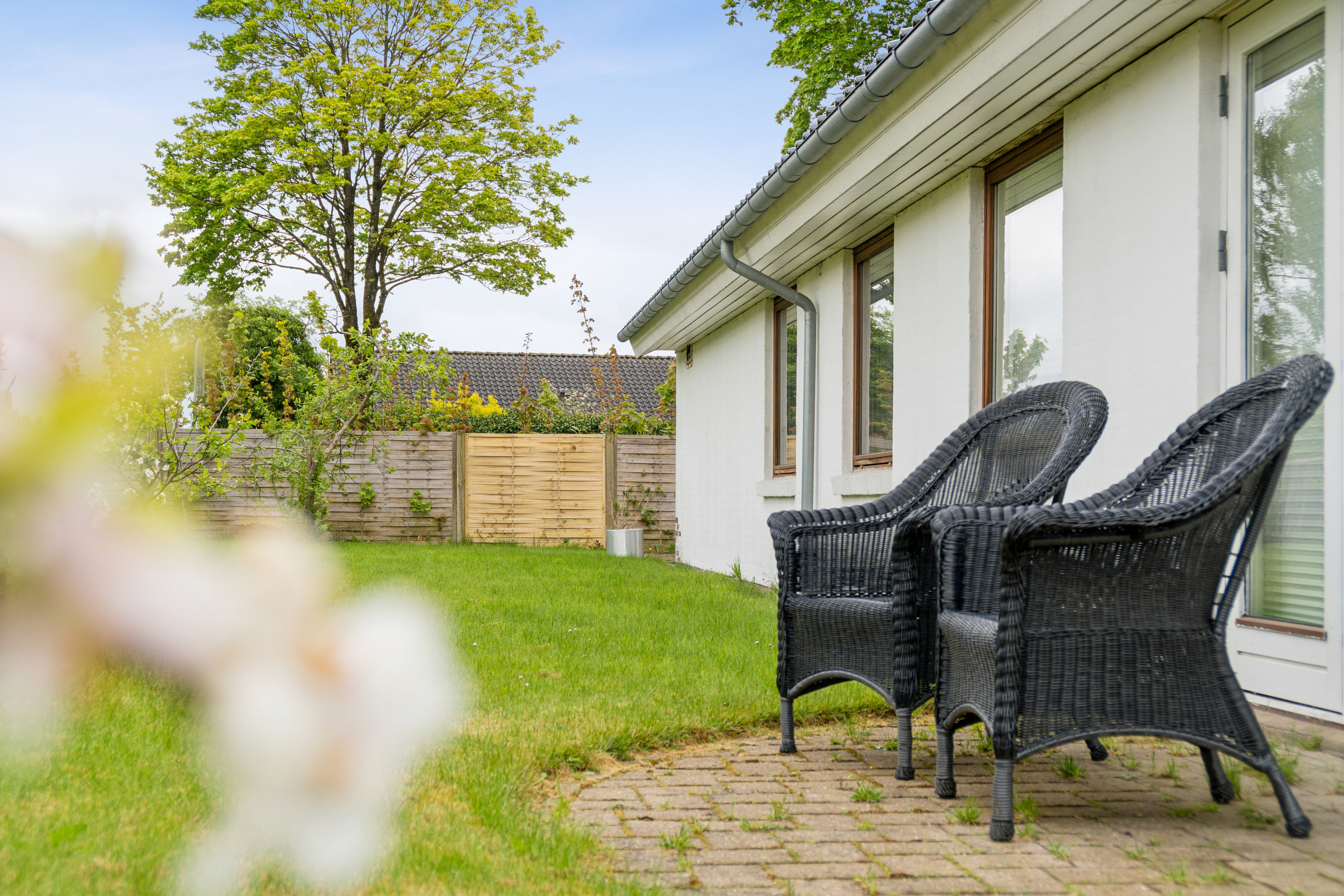 Fremhævet terrasse billede i fuldskærmstilstand. Billede af Akacieparken 56, 7430 Ikast