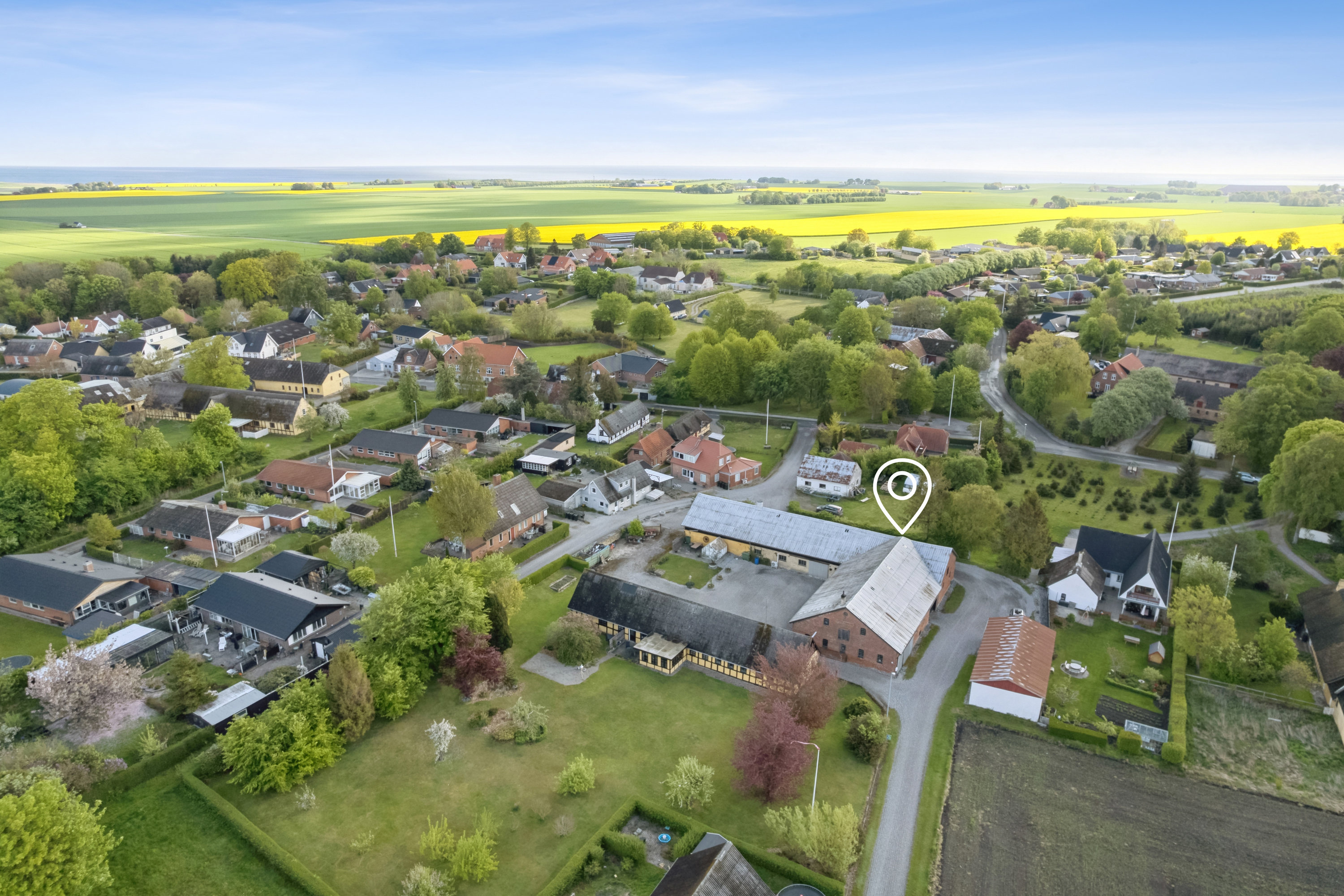 Fremhævet luftfoto billede i fuldskærmstilstand. Billede af Annexvej 8, Voldby, 8500 Grenaa