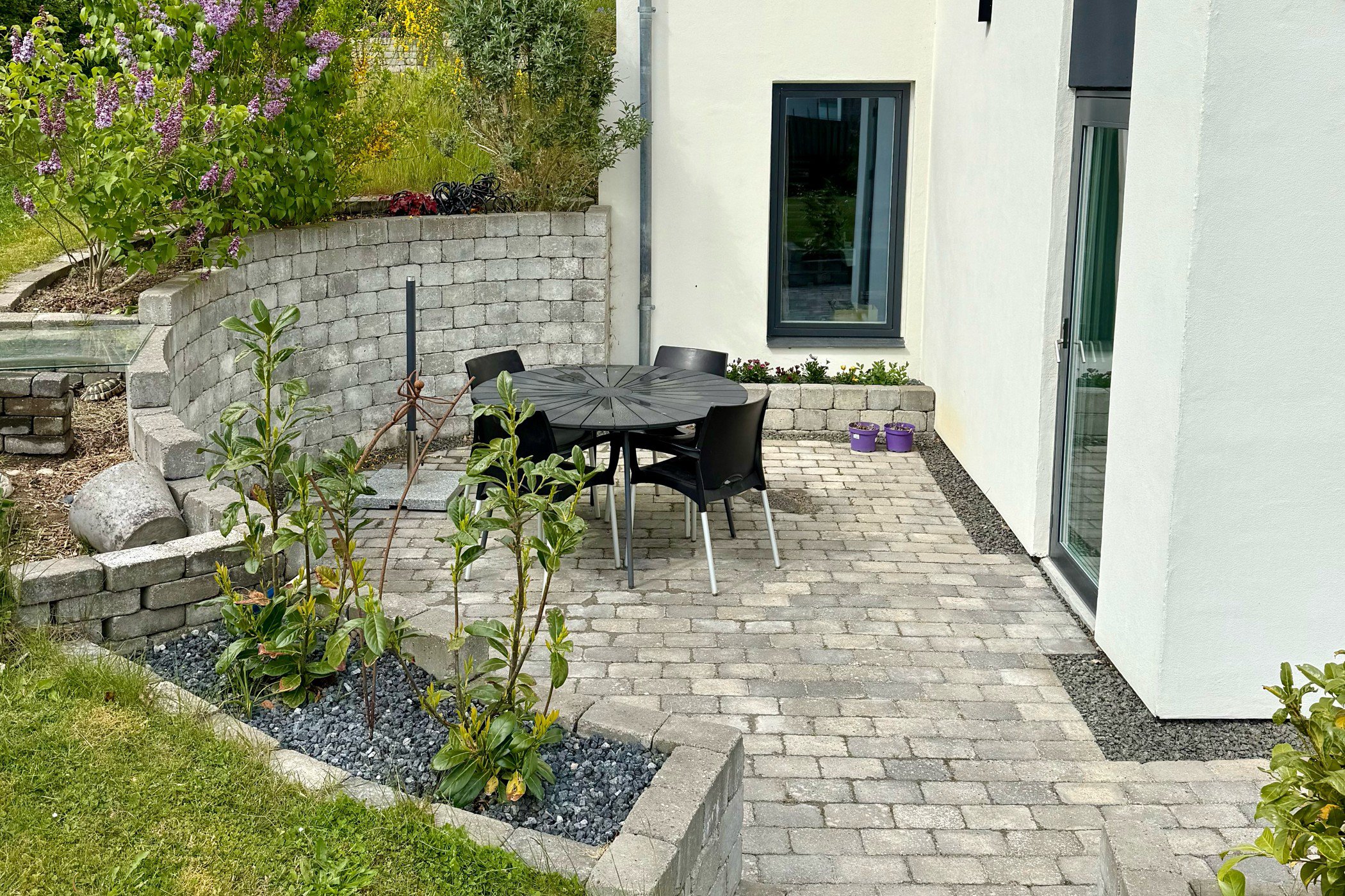 Fremhævet terrasse billede i fuldskærmstilstand. Billede af Krøyer Kielbergs Vej 15, 8660 Skanderborg