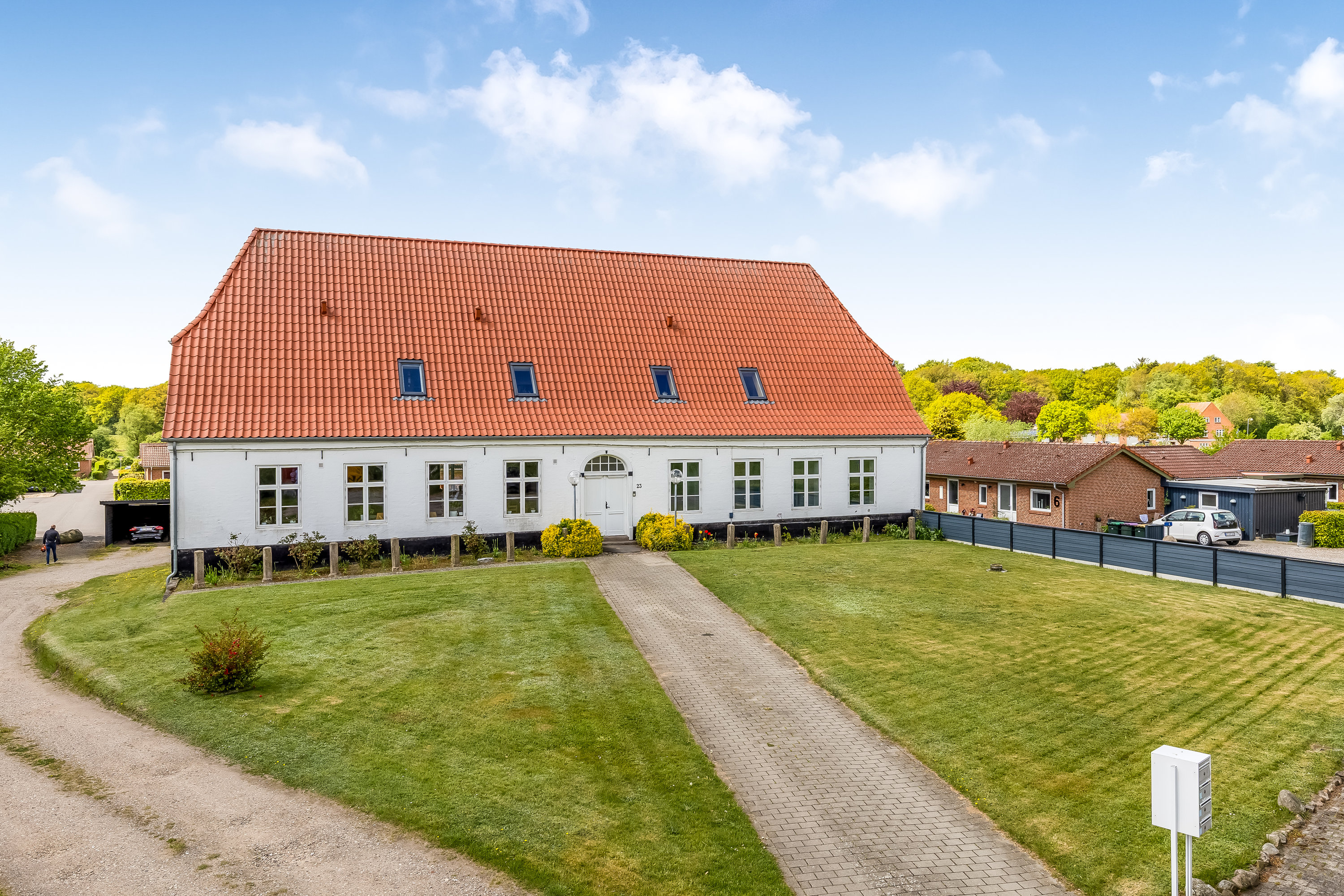 Fremhævet luftfoto billede i fuldskærmstilstand. Billede af Møllegade 23, st.. th., 6240 Løgumkloster