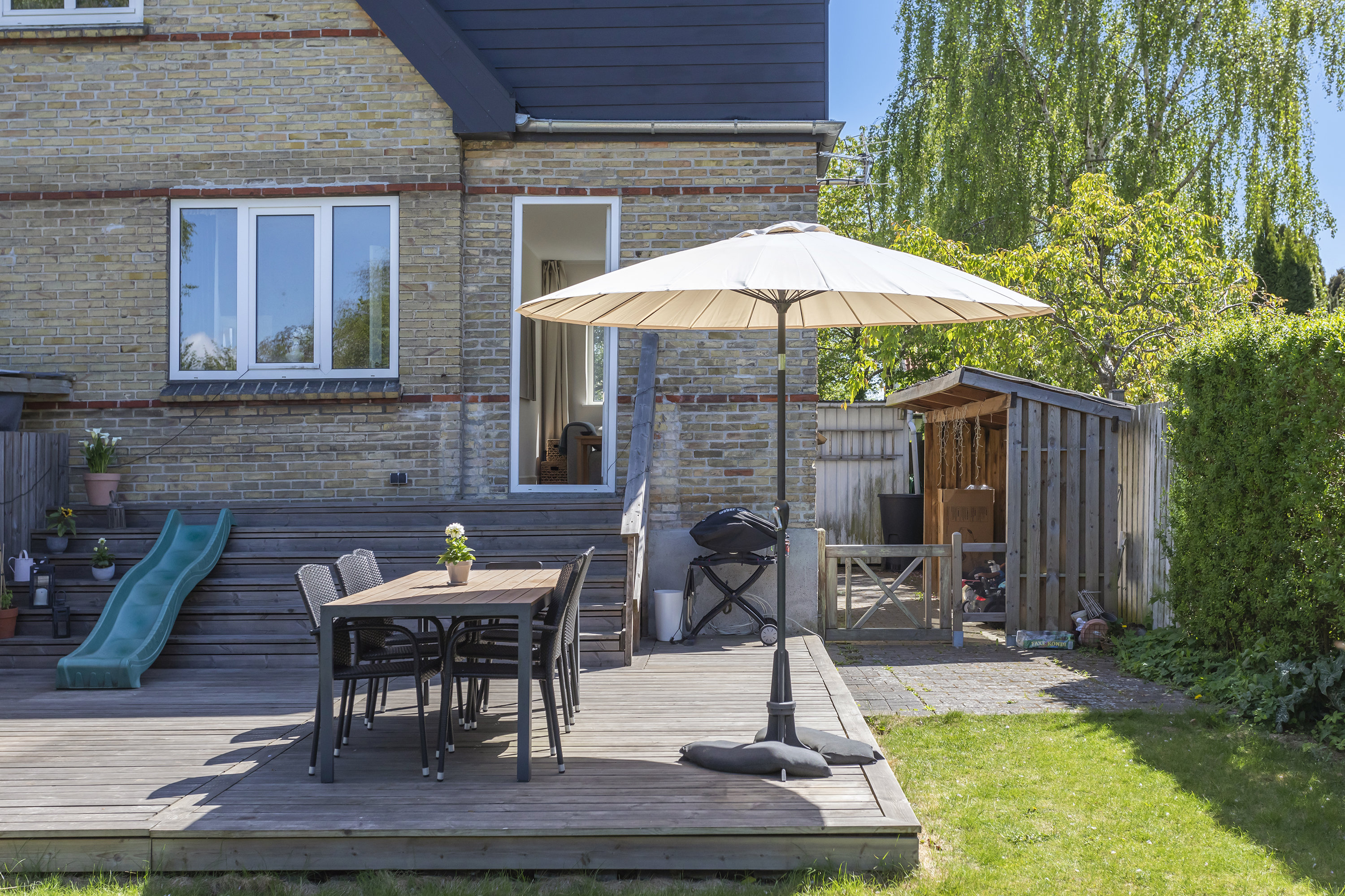 Fremhævet overdækket terrasse billede i fuldskærmstilstand. Billede af Tværagervej 36, st.., 2300 København S
