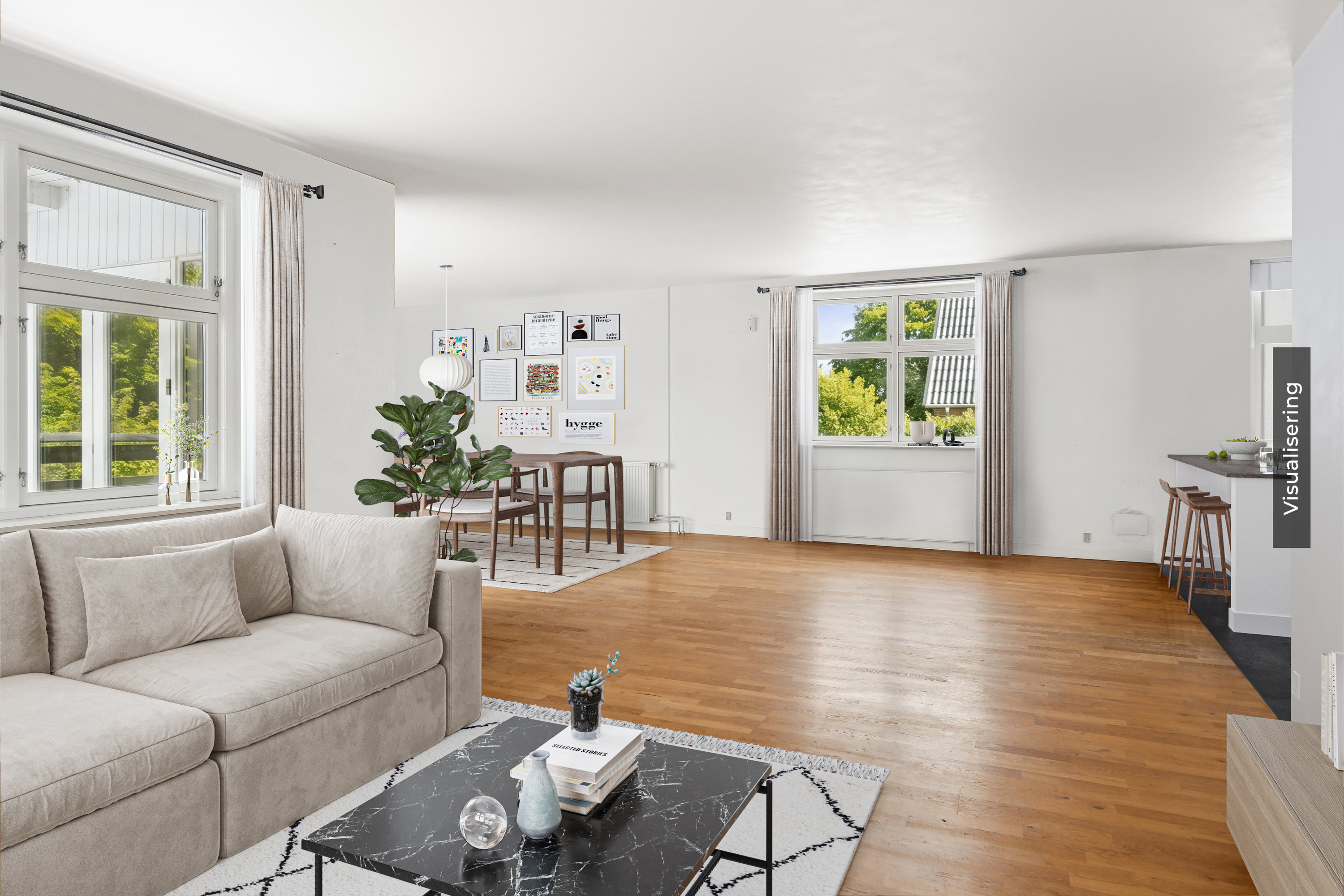 Fremhævet visualisering billede i fuldskærmstilstand. Billede af Bavnedamvej 20, Elmelund, 5200 Odense V