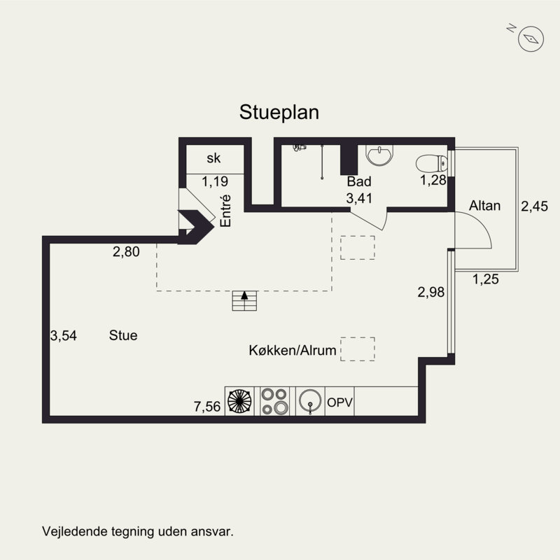 Plantegninger billede af Saltholmsgade 25, 3., 8000 Aarhus C