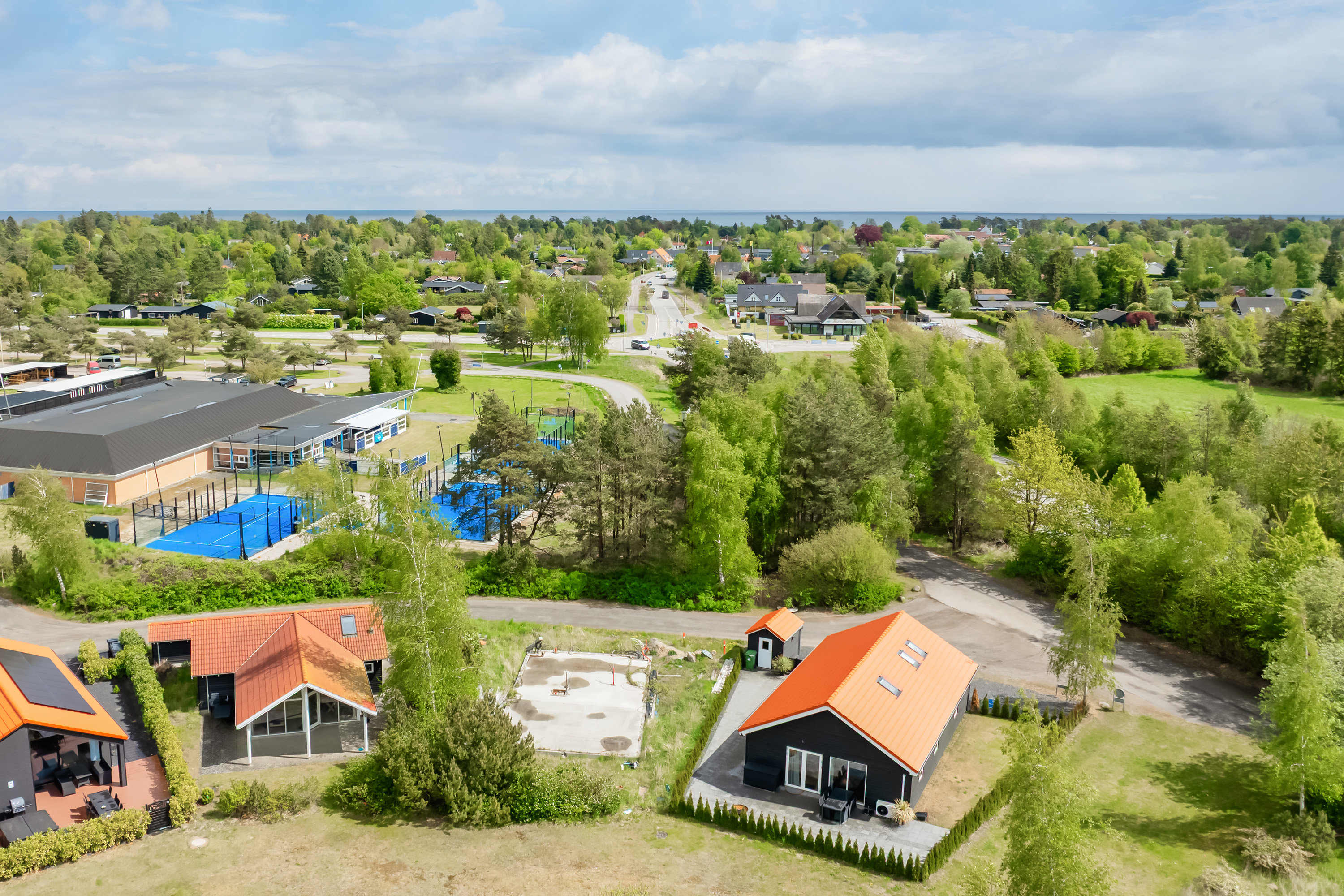 Fremhævet luftfoto billede i fuldskærmstilstand. Billede af Marielyst Strandpark 21, 4873 Væggerløse