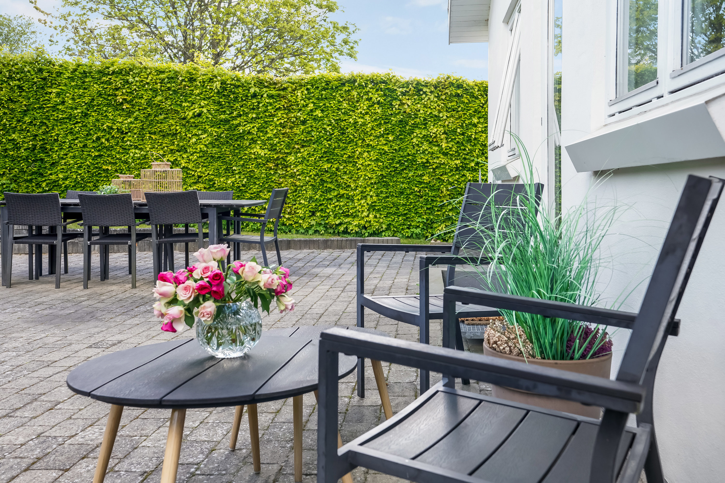 Fremhævet terrasse billede i fuldskærmstilstand. Billede af Vinkelvej 2B, 8740 Brædstrup