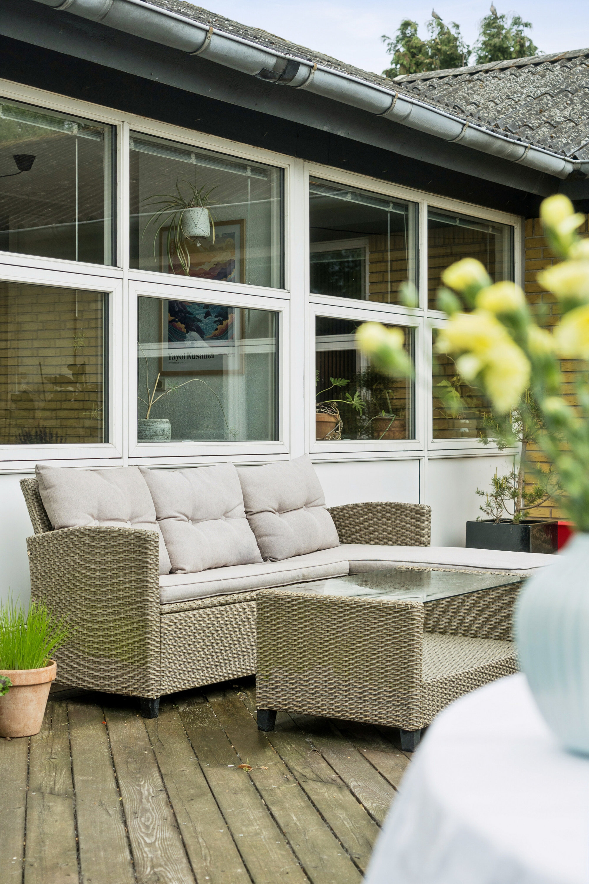 Fremhævet terrasse billede i fuldskærmstilstand. Billede af Bekkasinvej 6, 4700 Næstved