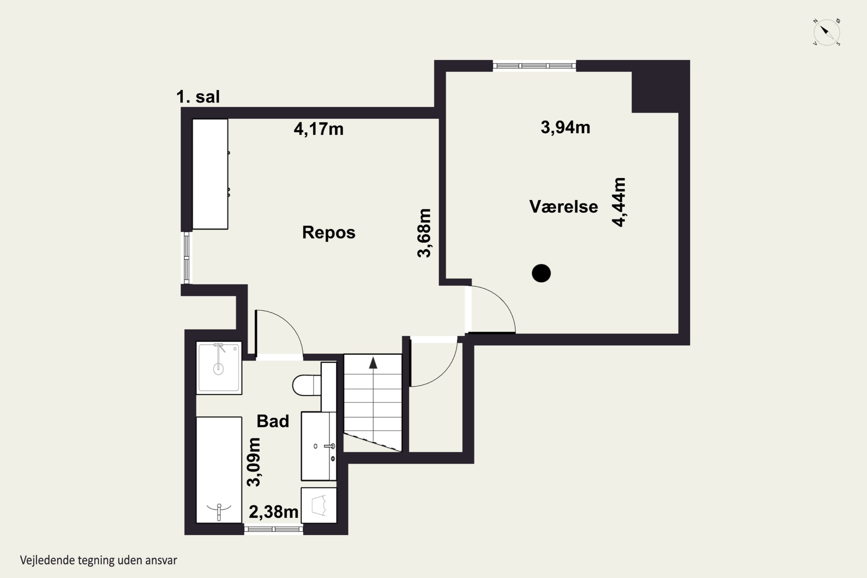 Plantegninger billede af Godthåbsvej 29, Østermarie, 3751 Østermarie