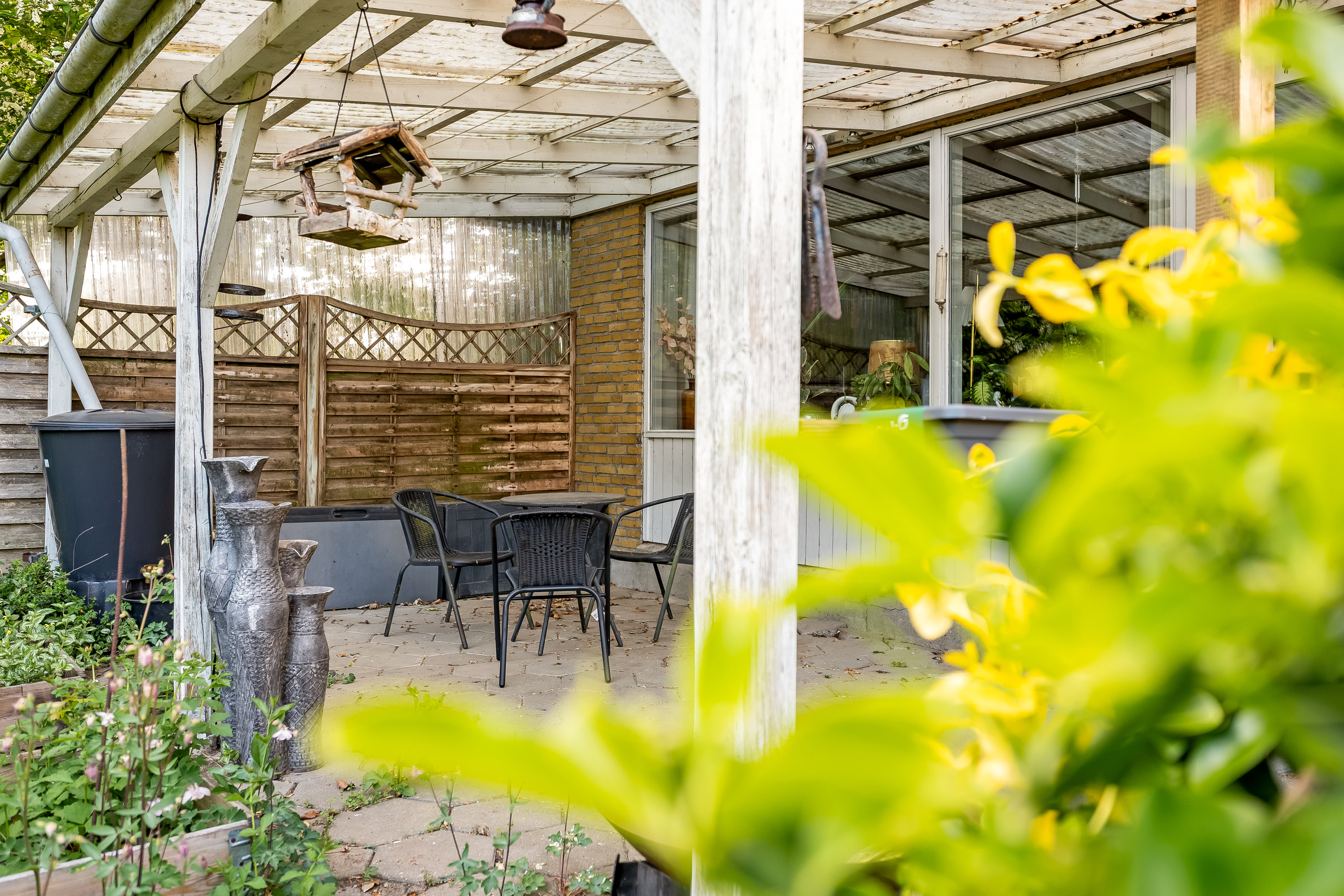 Fremhævet overdækket terrasse billede i fuldskærmstilstand. Billede af Krusbjergvej 29, 6870 Ølgod
