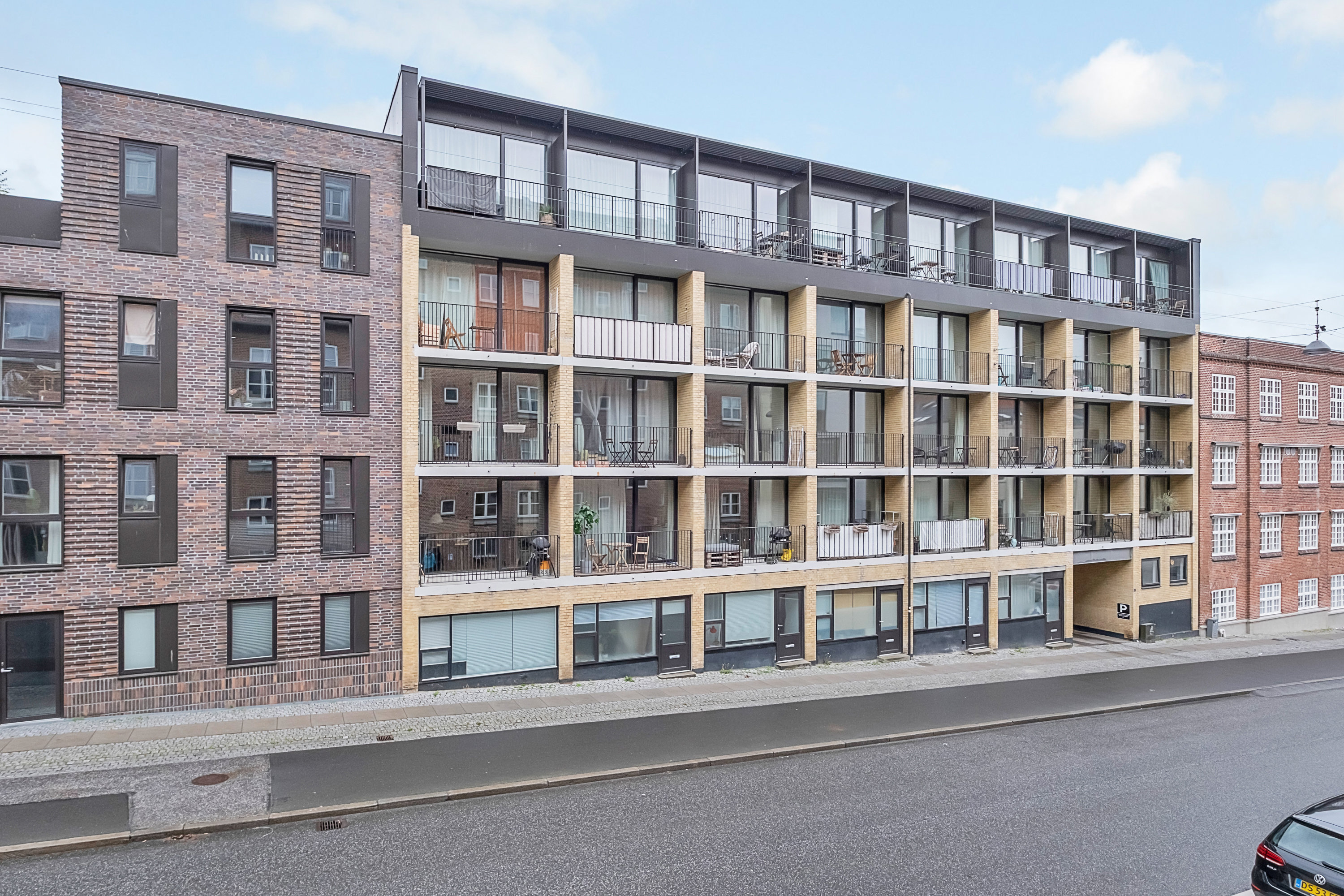 Fremhævet facade billede i fuldskærmstilstand. Billede af Grønnegade 82, 2. 16., 8000 Aarhus C