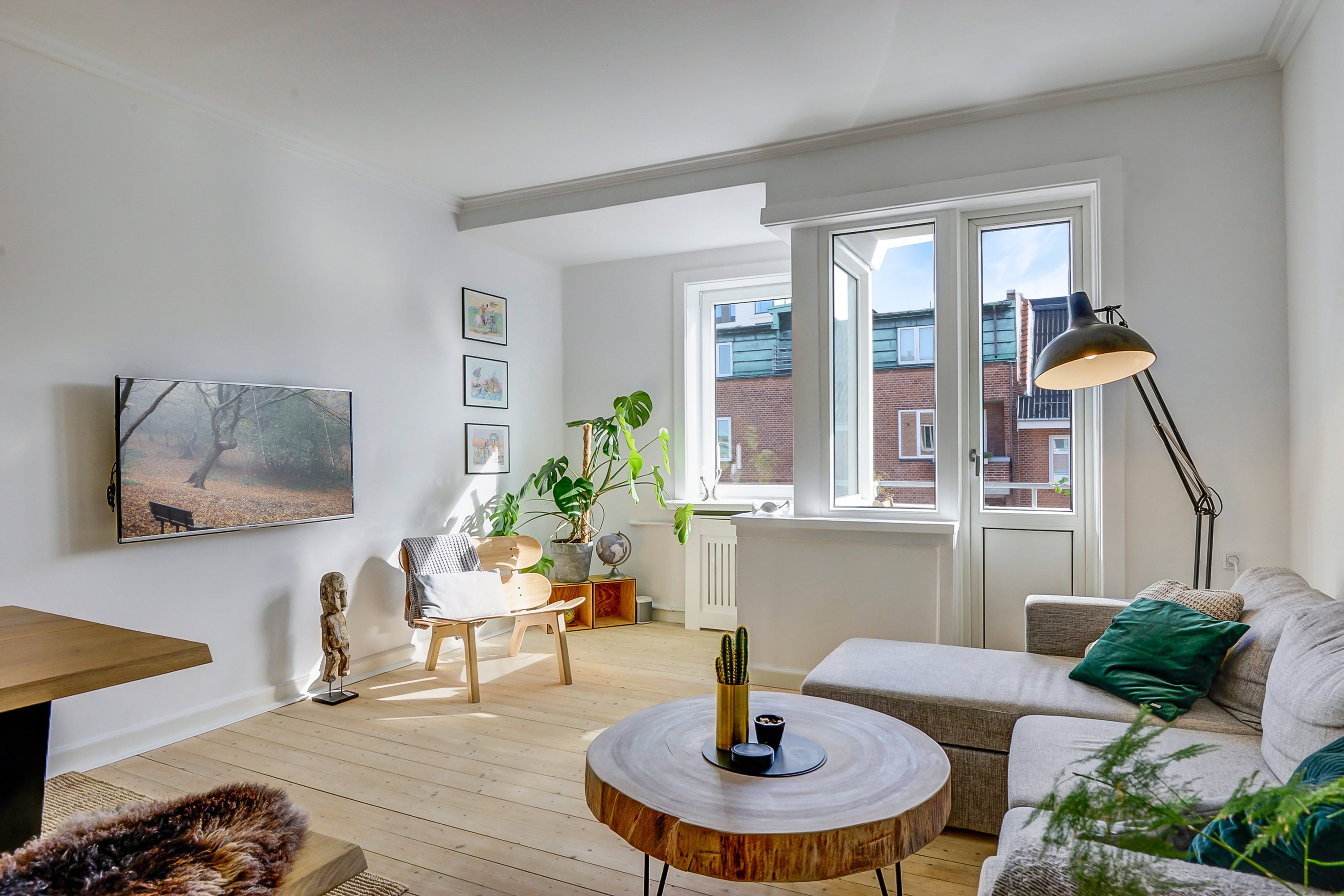 Fremhævet stue billede i fuldskærmstilstand. Billede af Vesterbro 119, 4. th., 9000 Aalborg
