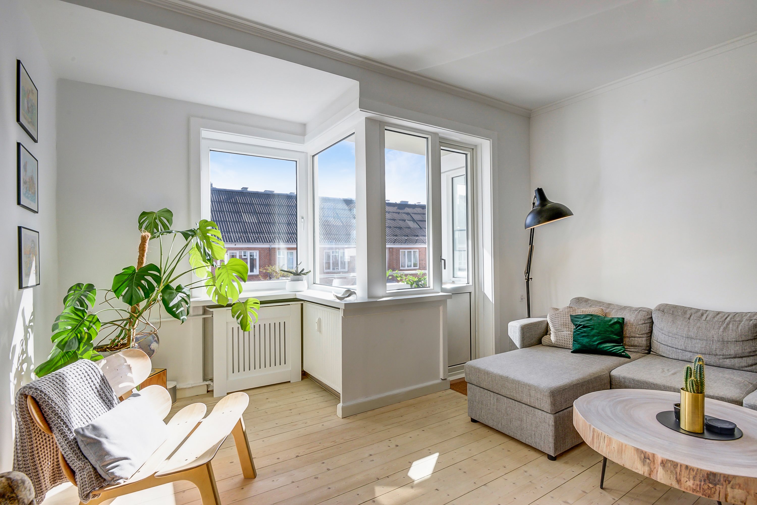 Fremhævet stue billede i fuldskærmstilstand. Billede af Vesterbro 119, 4. th., 9000 Aalborg
