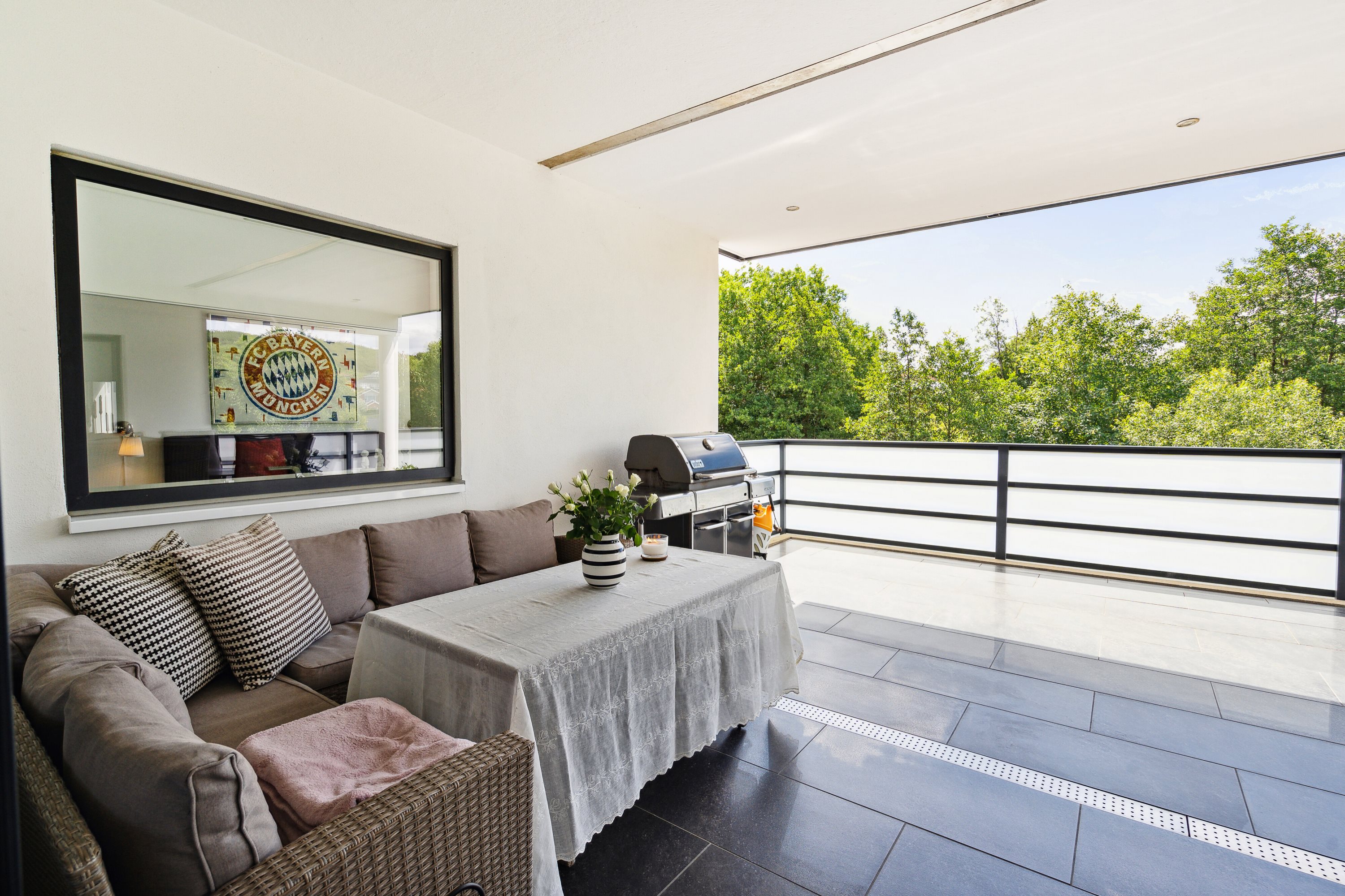 Fremhævet terrasse billede i fuldskærmstilstand. Billede af Skovparken 46, st.. th., 6200 Aabenraa