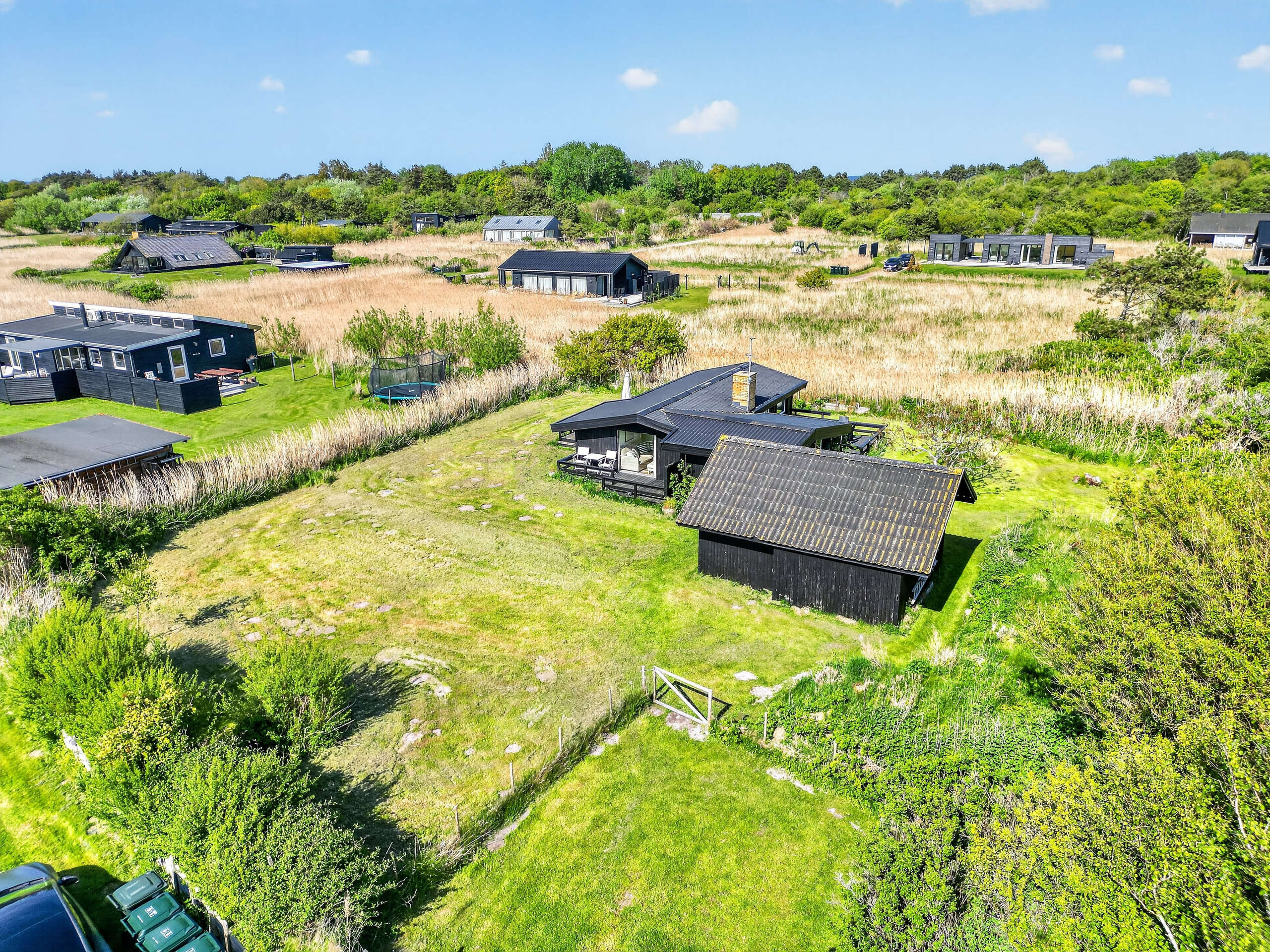Fremhævet luftfoto billede i fuldskærmstilstand. Billede af Ørnevej 17, Yderby Lyng, 4583 Sjællands Odde