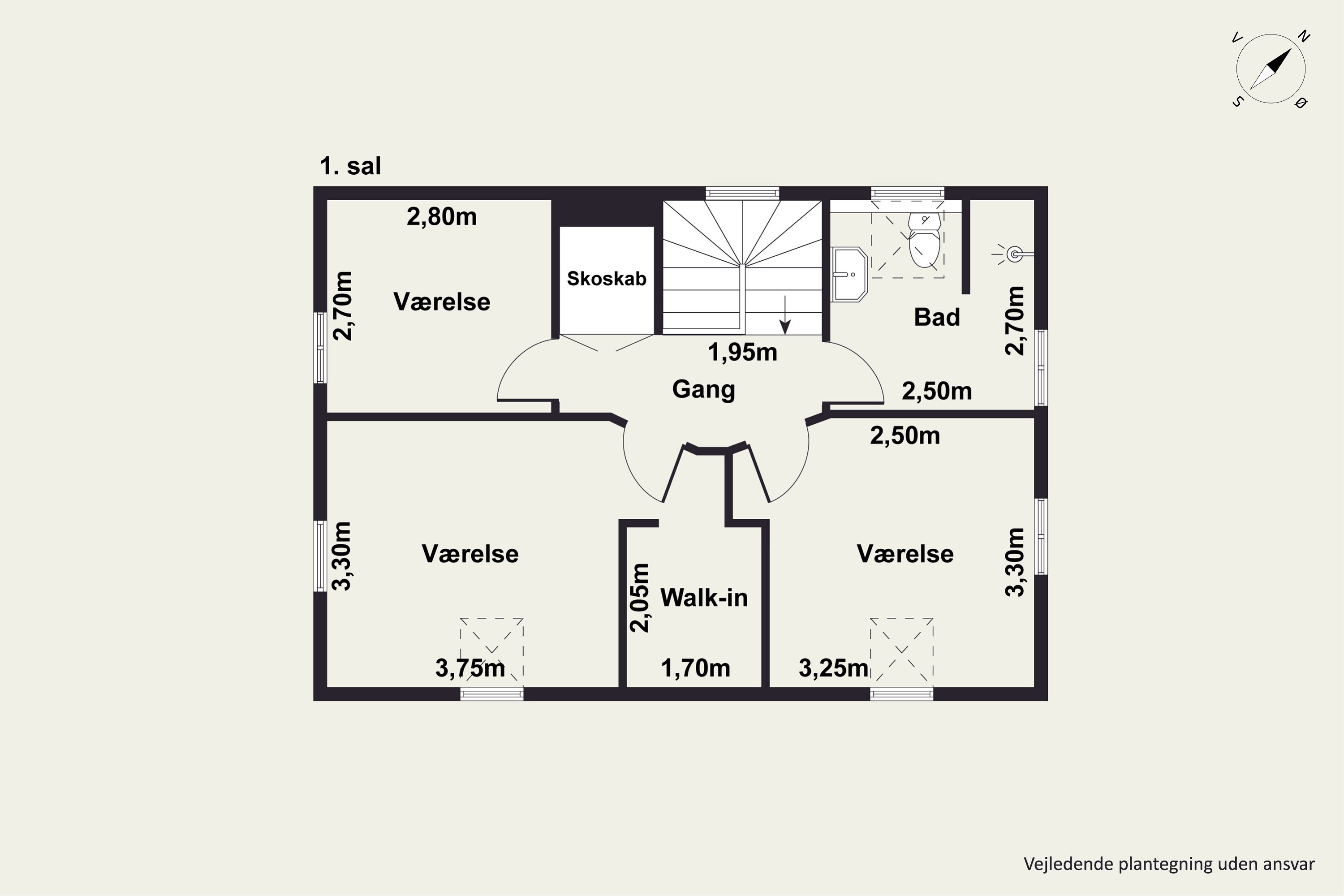 Plantegninger billede af Gl. Hobrovej 23, 8920 Randers NV