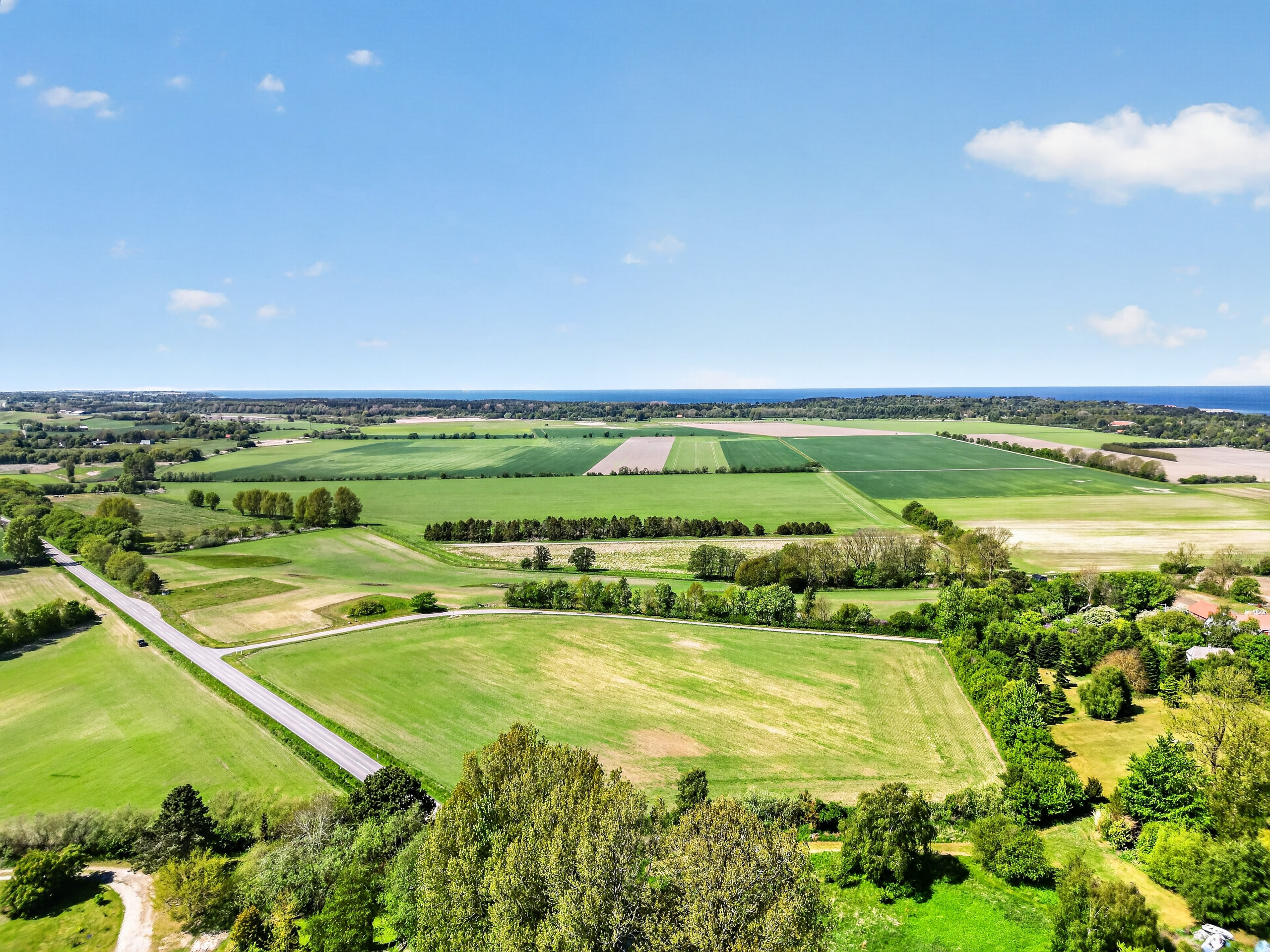 Fremhævet luftfoto billede i fuldskærmstilstand. Billede af Nyrup Plantagevej 2, Nyrup, 4500 Nykøbing Sj