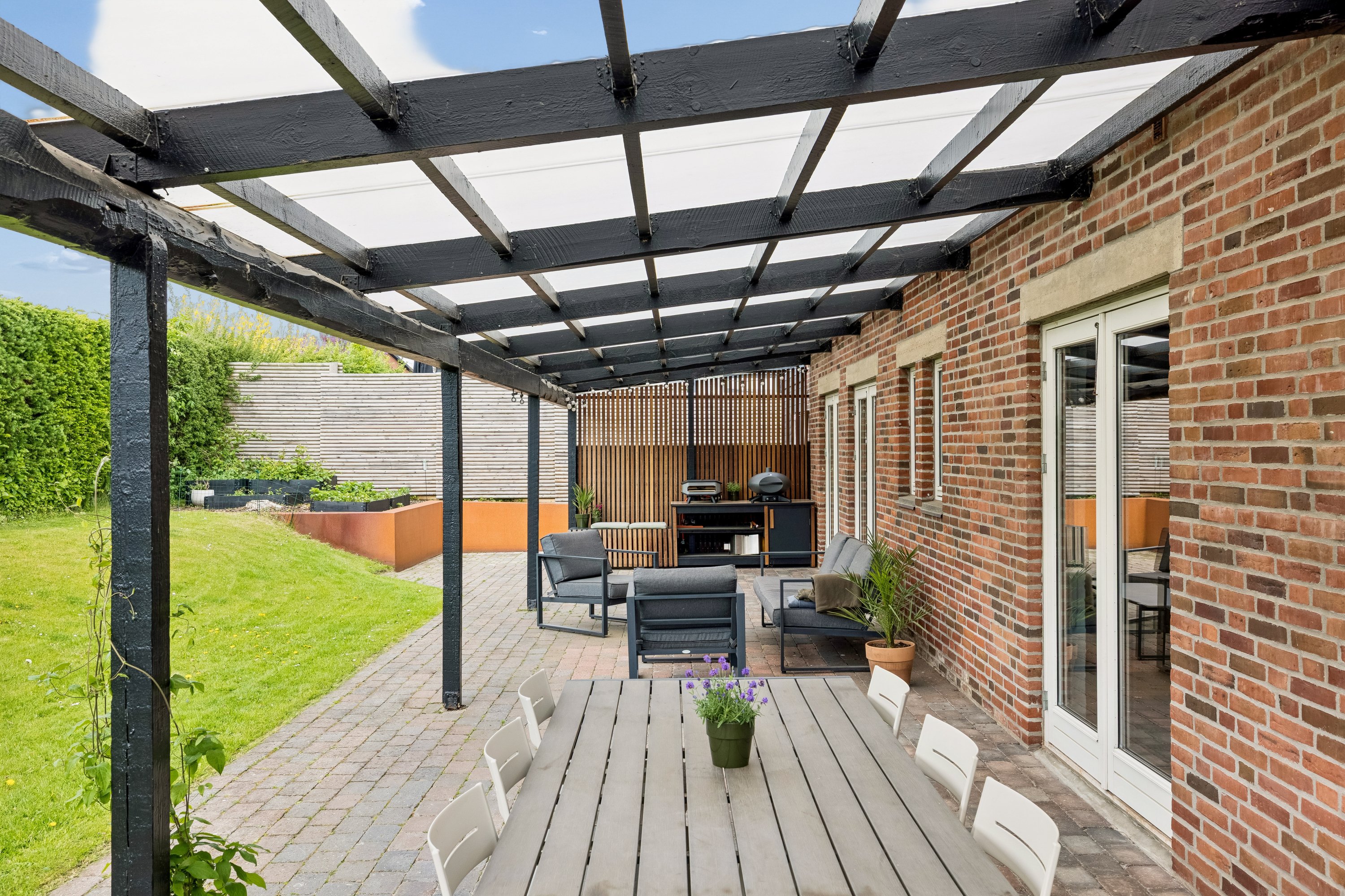 Fremhævet terrasse billede i fuldskærmstilstand. Billede af Terosevej 6, 8541 Skødstrup